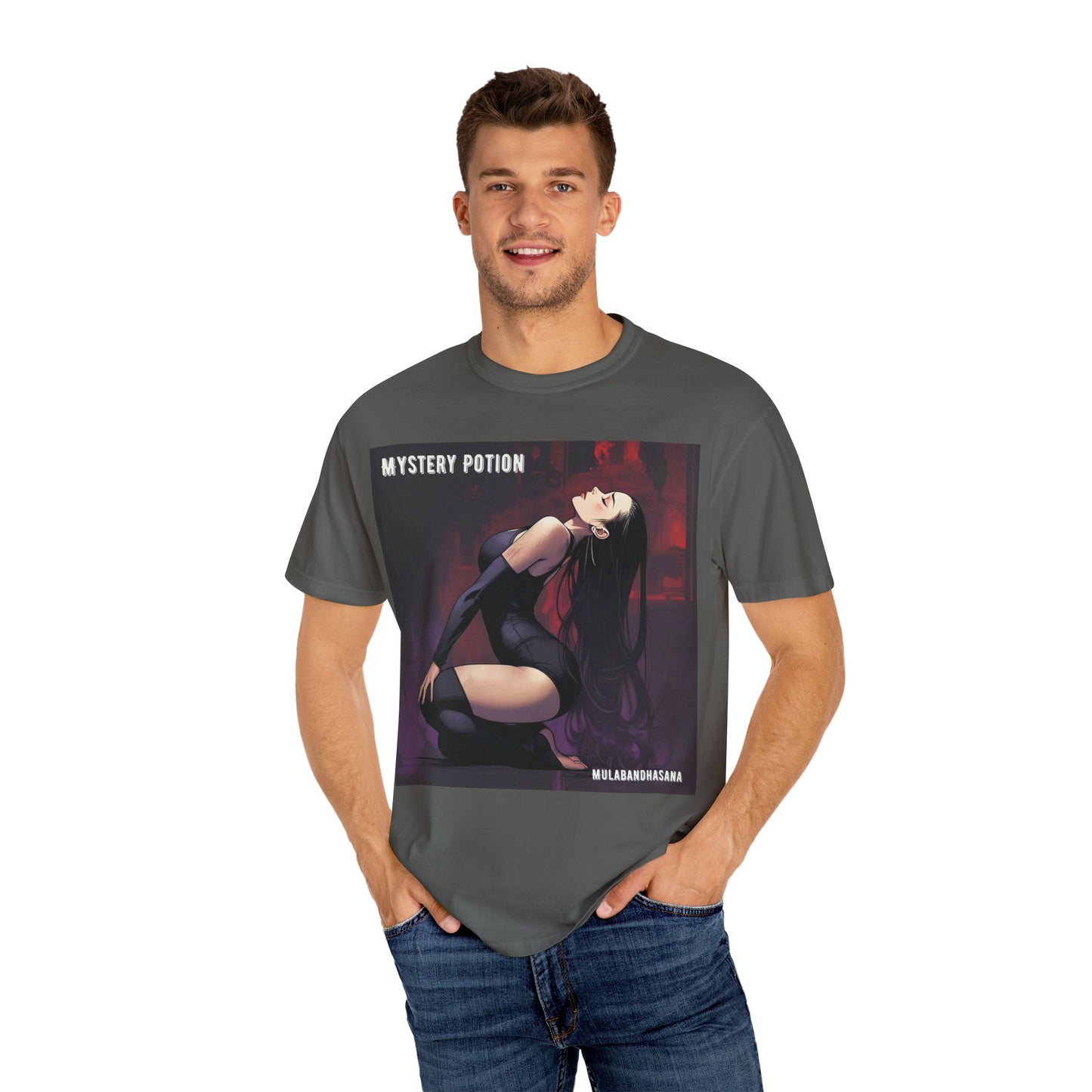 Mystical Mystery Potion Unisex T-Shirt, Yoga Graphic Tee, Unique Gift, Halloween Apparel, Vintage Style, Casual Wear