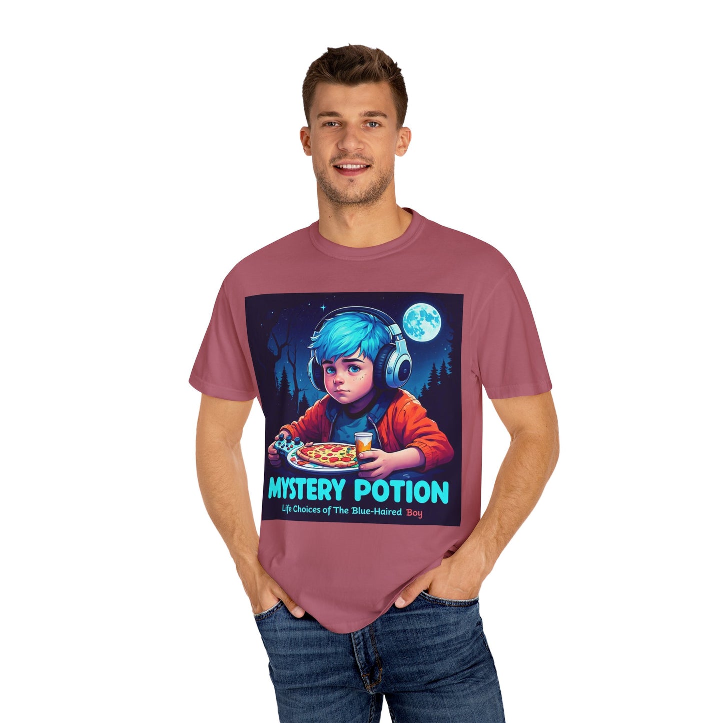 Mystery Potion T-shirt, Gamer Tee, Unisex Graphic Tee, Quirky Gift, Unique Design, Retro Vibe