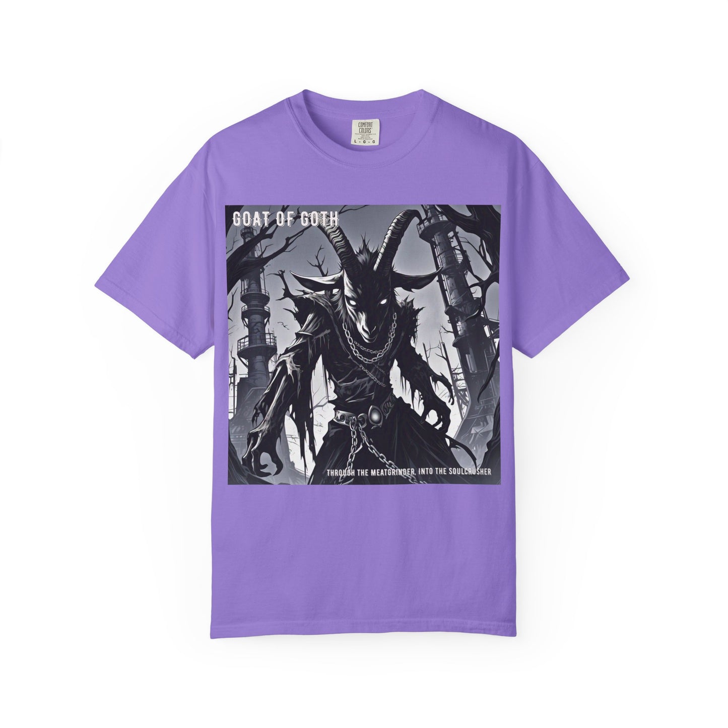Gothic Graphic T-Shirt, Goat of Goth Tee, Unisex Casual Wear, Alternative Streetwear, Edgy Apparel for Fans, Perfect Gift for Halloween