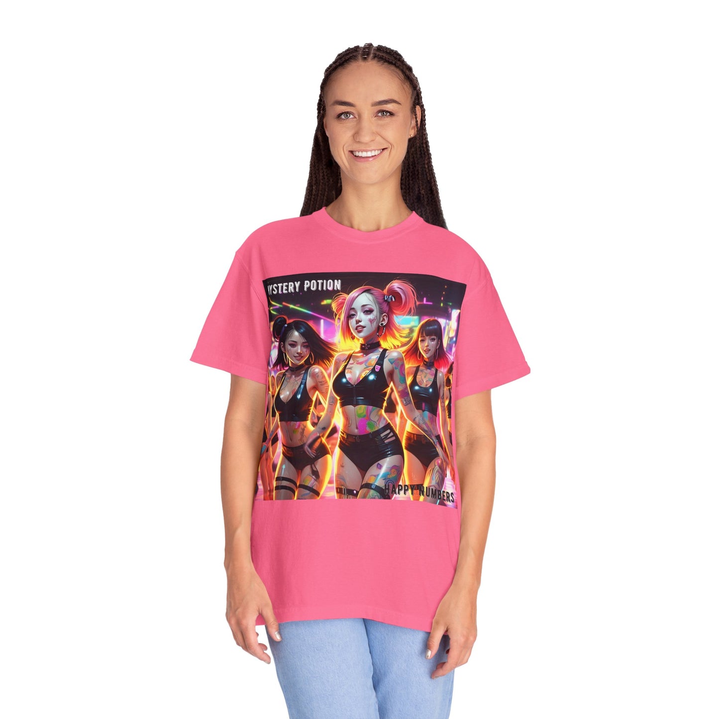 Mystery Potion Unisex T-Shirt, Trendy Graphic Tee for Women, Summer Festival Shirt, Edgy Streetwear, Gifts for Gamers, Cool Casual Wear