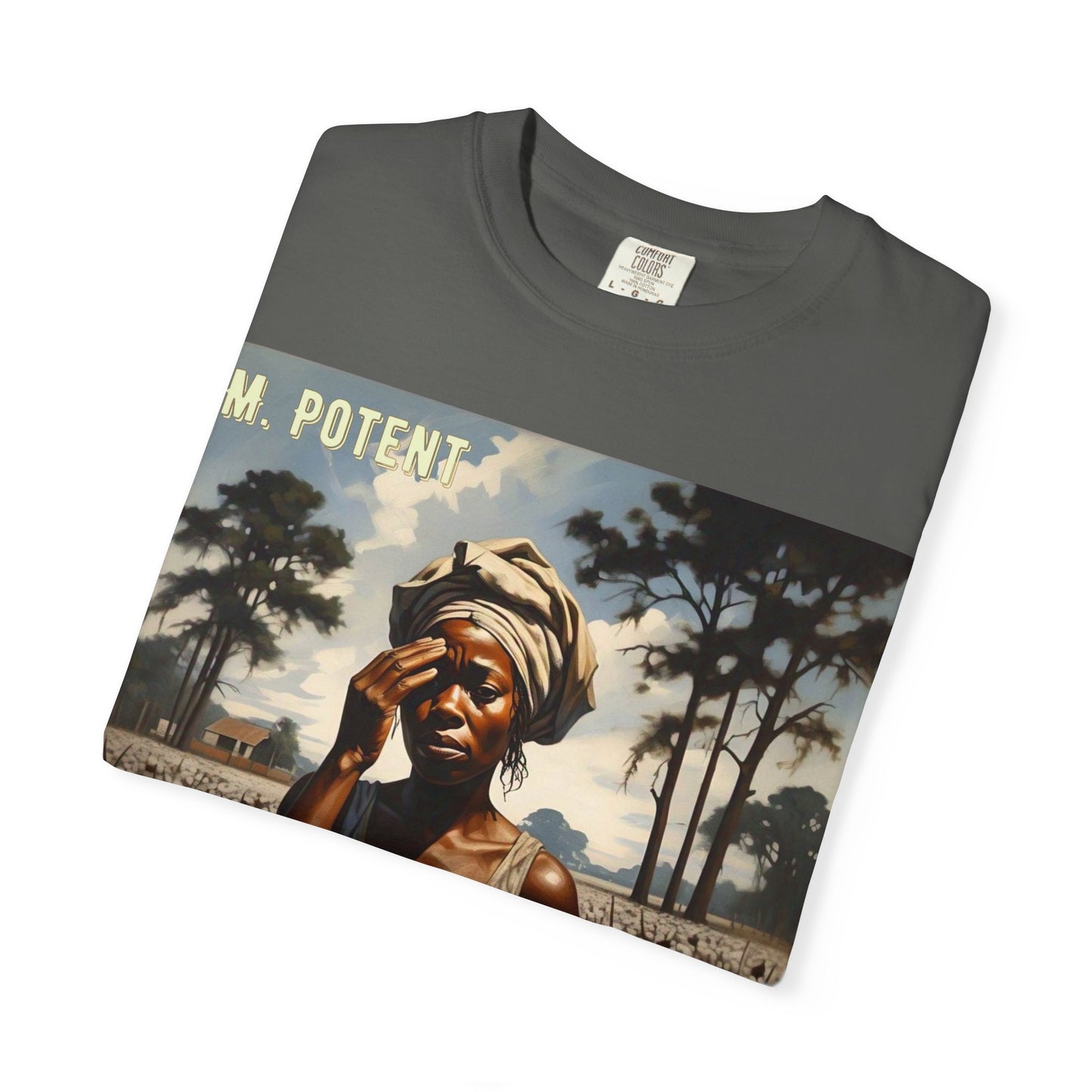 'Ezekiel Saw the Wheel' by M. Potent, Vintage-Inspired Unisex T-Shirt with Artistic Design, Casual Wear, Gift for Art Lovers, Music Events, Everyday Fashion