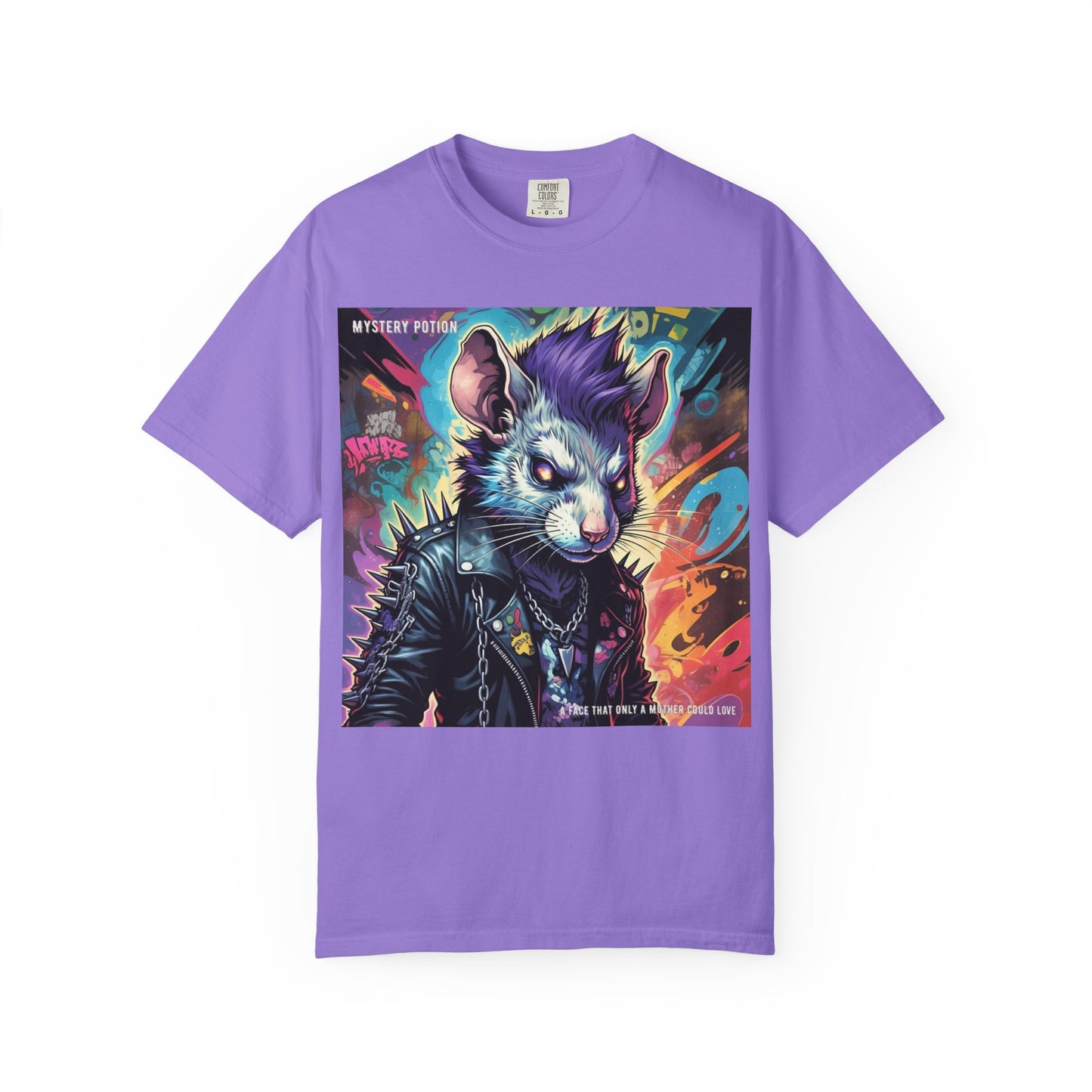 Punk Rock Rodent T-Shirt, Unisex Graphic Tee, Edgy Casual Wear, Alternative Fashion, Gift for Music Lovers, Festival Apparel