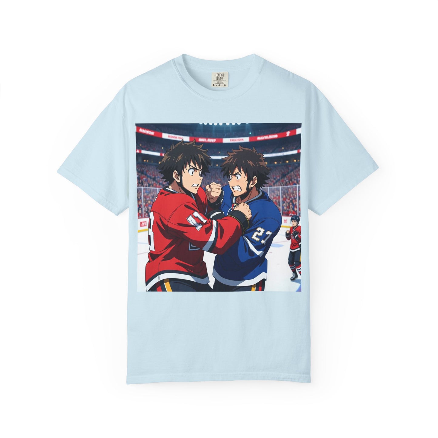 Hockey Fight T-Shirt | Unisex Vintage Graphic Tee | Perfect for Gamers | Gift for Fans | Casual Wear | Anime Rivalry Streetwear