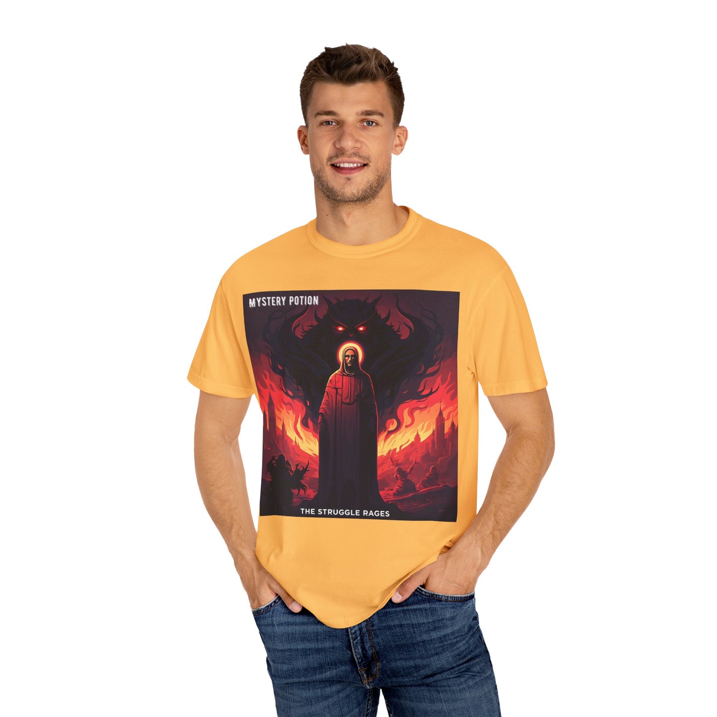 Mystical Struggle Graphic Tee - Perfect for Fans of Fantasy, Unique Gift, Casual Wear, Unisex T-shirt, Graphic Art Clothing
