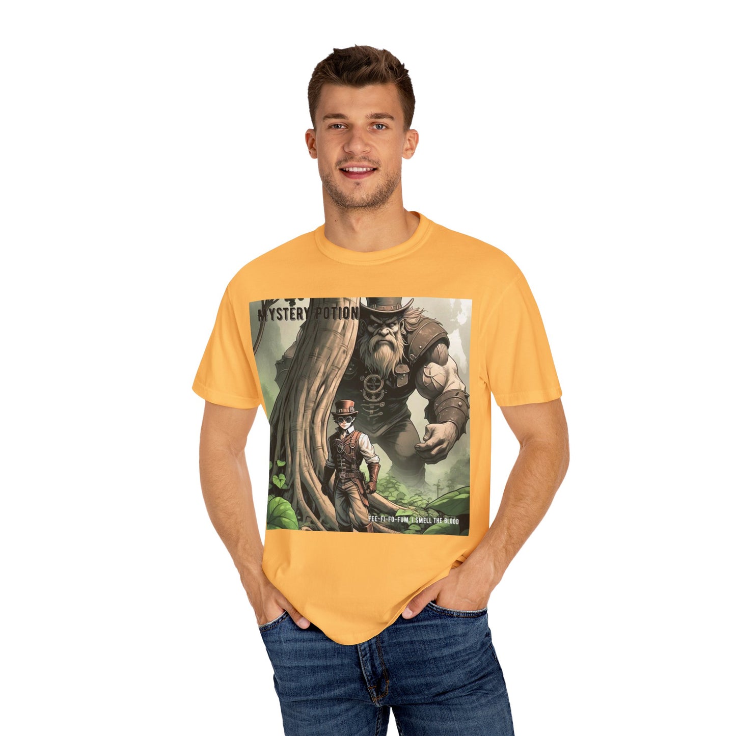 Mystery Potion Adventure T-Shirt, Fantasy Shirt, Unisex Graphic Tee, Gamer Gift, Nature Lover Gift, Cool T-Shirt for Events