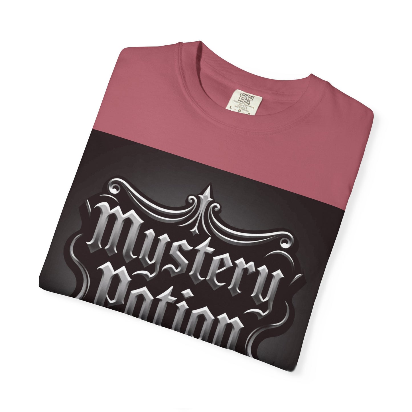 Mystery Potion Unisex Garment-Dyed T-shirt | Halloween Costume Shirt, Casual Wear, Themed Party Tee, Gift for Mystery Lovers