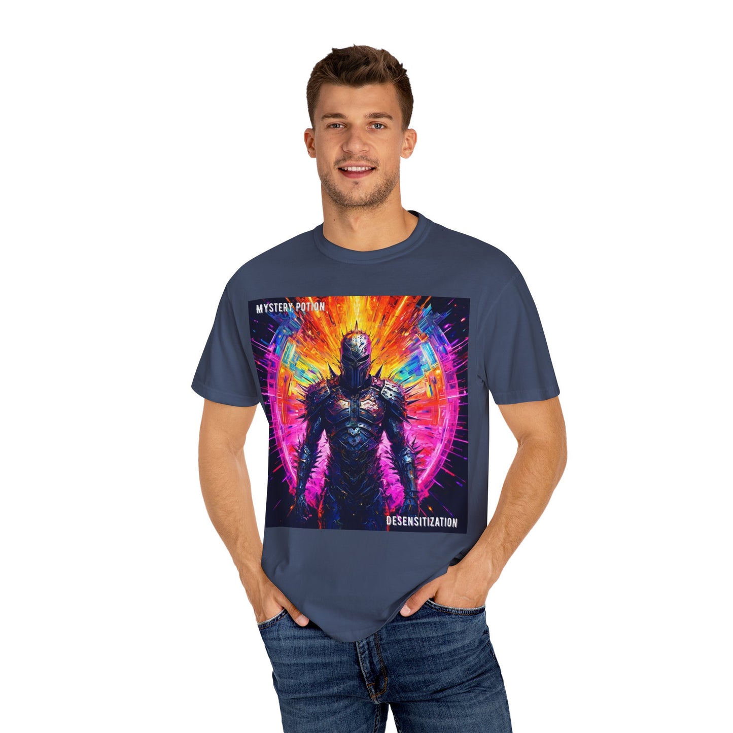 Desensitization by Mystery Potion T-Shirt, Psychedelic Graphic Tee, Unisex Streetwear, Gift for Gamers, Festival Outfit, Casual Style