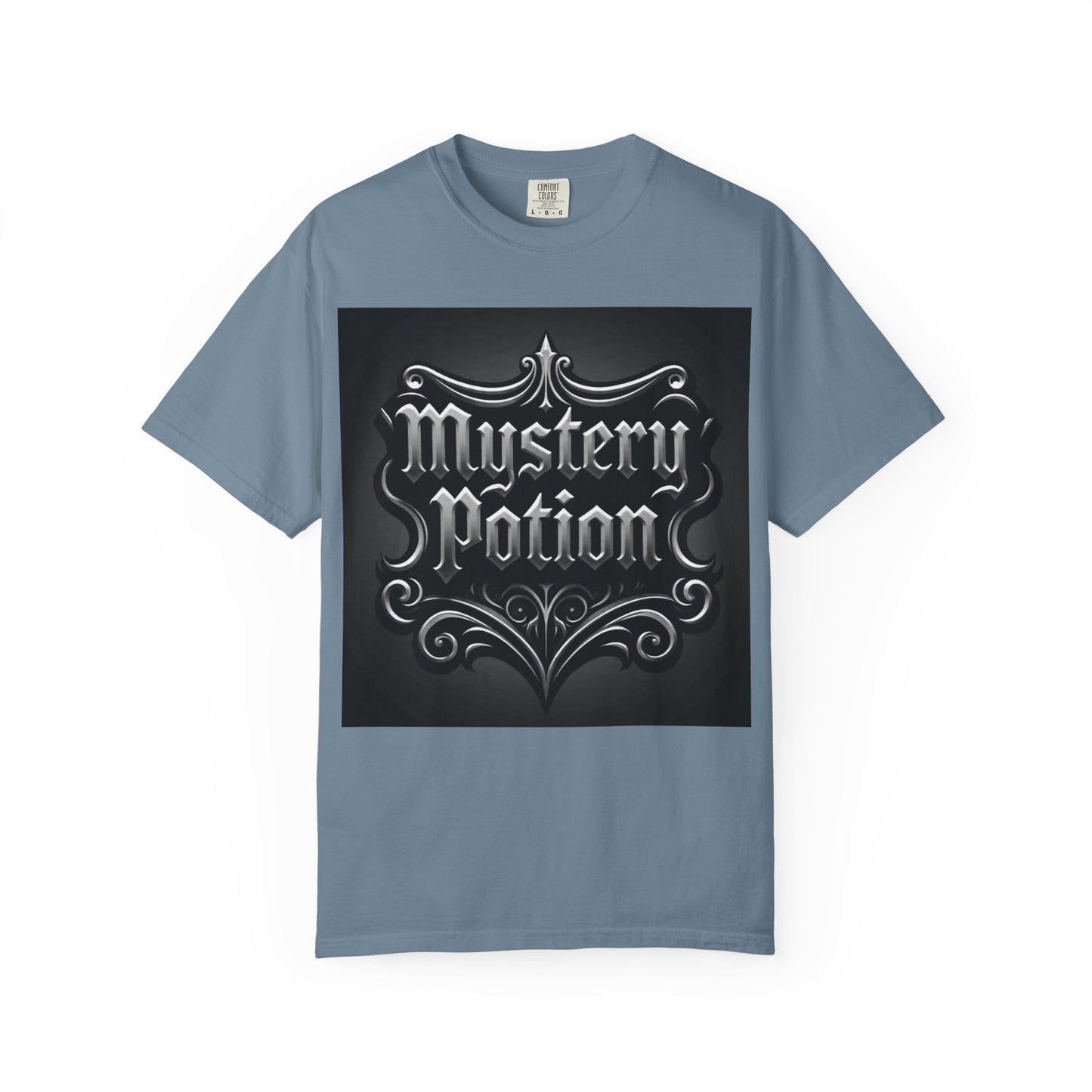 Mystery Potion Unisex Garment-Dyed T-shirt | Halloween Costume Shirt, Casual Wear, Themed Party Tee, Gift for Mystery Lovers