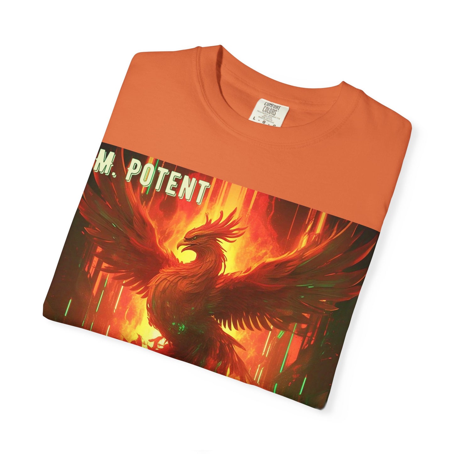 'I'm Rising Up' by M. Potent, Phoenix Rising Unisex T-shirt, Motivational Graphic Tee, Gift for Art Lovers, Inspirational Shirt, Trendy Fashion