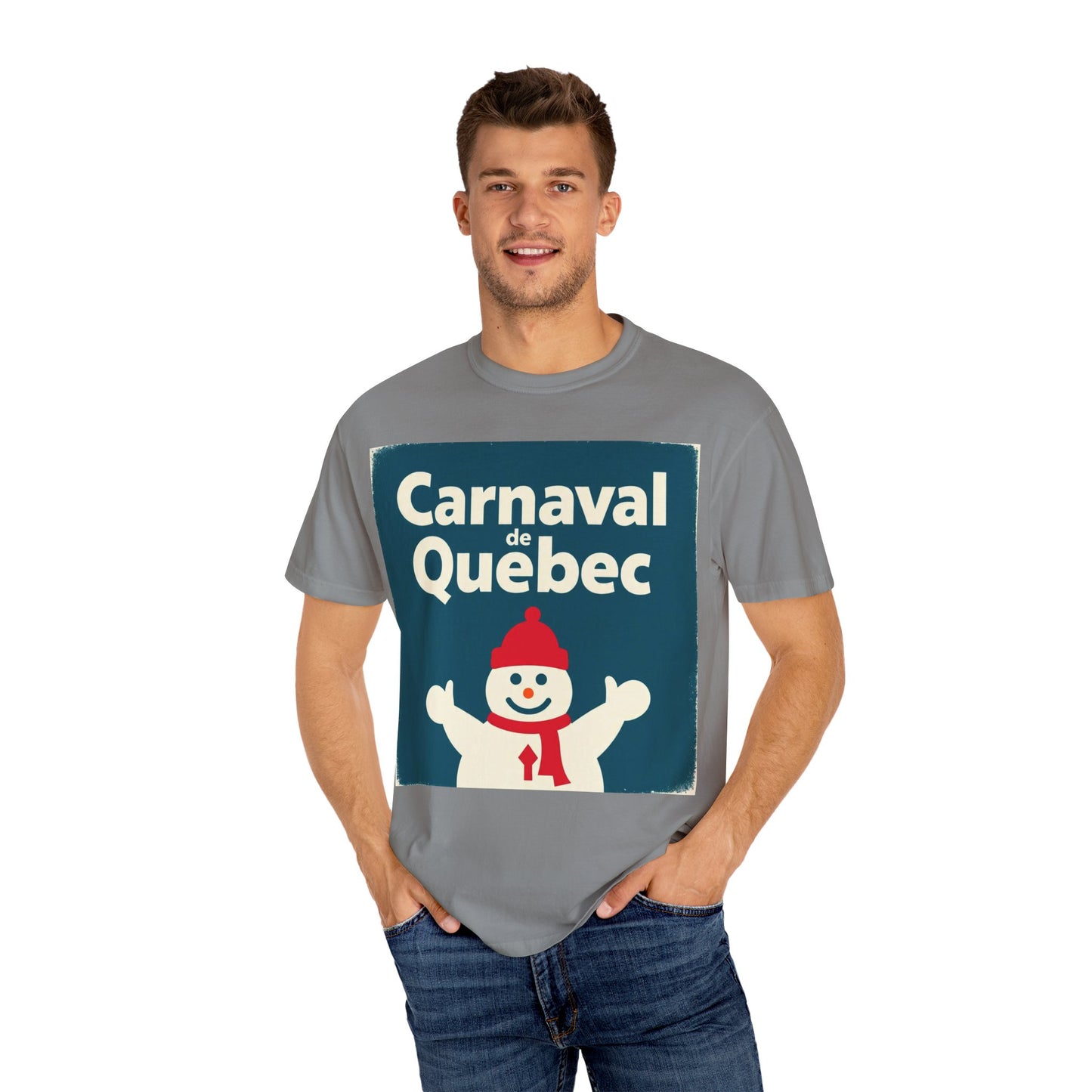 Quebec Carnaval Unisex T-Shirt, Winter Festival Tee, Handmade Vacation Souvenir, Holiday Gift Apparel, Quebec Celebration Shirt
