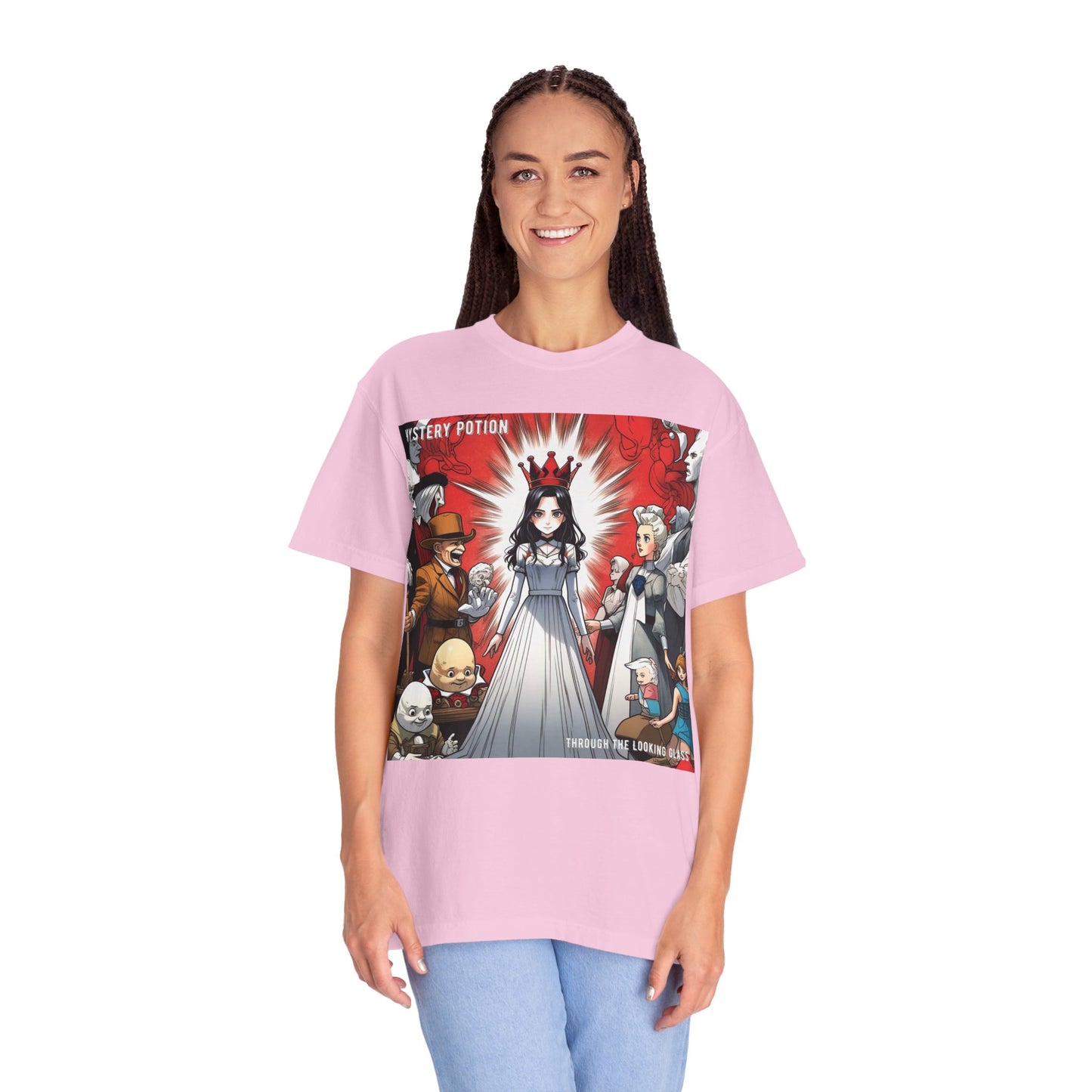 Mystery Potion's Alice In Wonderland Graphic Unisex T-shirt | Cool Casual Wear, Gift for Fans, Art Lovers, Anime Style Merch, Unique Everyday Tee