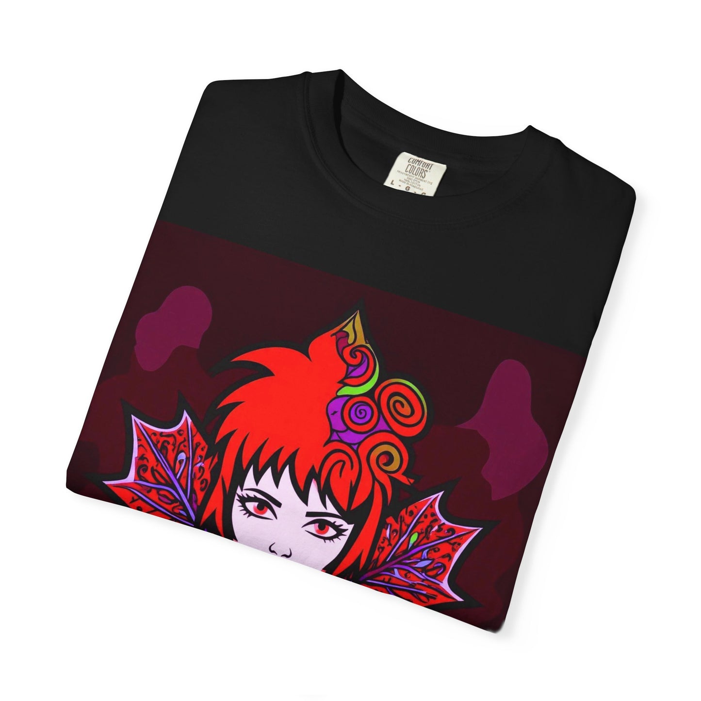 Emily The Maple Leaf Vibrant Art T-Shirt, Bohemian Graphic Tee, Unique Artwear, Gift for Art Lovers, Festival Clothing, Unisex Fashion, Canadian Patriots