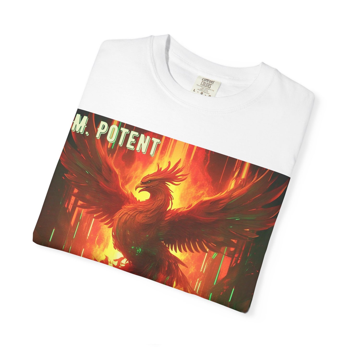'I'm Rising Up' by M. Potent, Phoenix Rising Unisex T-shirt, Motivational Graphic Tee, Gift for Art Lovers, Inspirational Shirt, Trendy Fashion