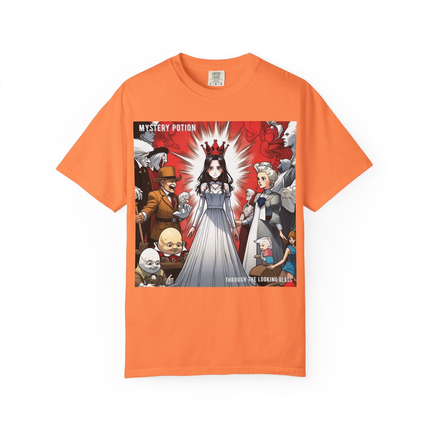 Mystery Potion's Alice In Wonderland Graphic Unisex T-shirt | Cool Casual Wear, Gift for Fans, Art Lovers, Anime Style Merch, Unique Everyday Tee