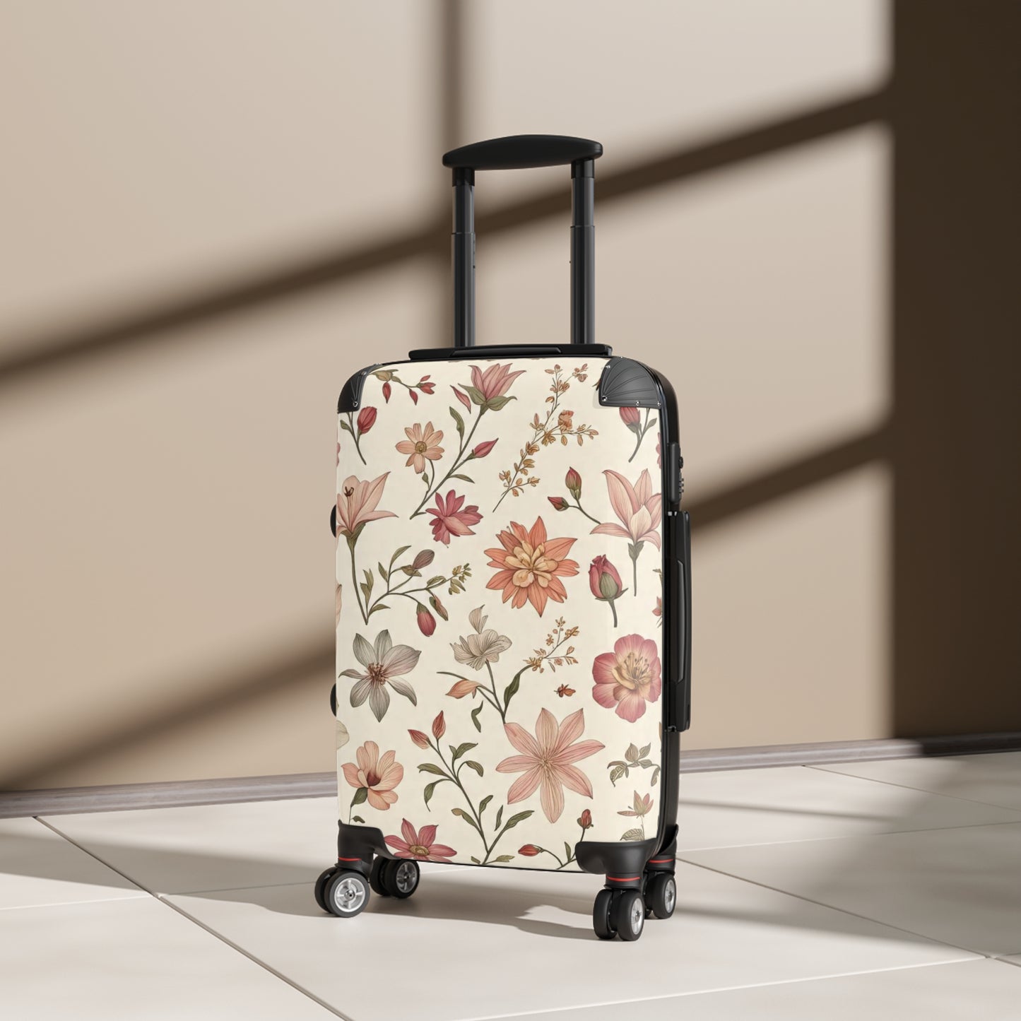 Floral Design Suitcase - Travel Bag, Weekend Getaway Luggage, Vacation Case, Style and Fashion, Gift for Travelers