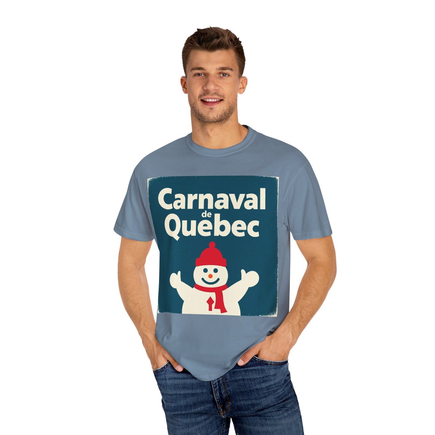 Quebec Carnaval Unisex T-Shirt, Winter Festival Tee, Handmade Vacation Souvenir, Holiday Gift Apparel, Quebec Celebration Shirt
