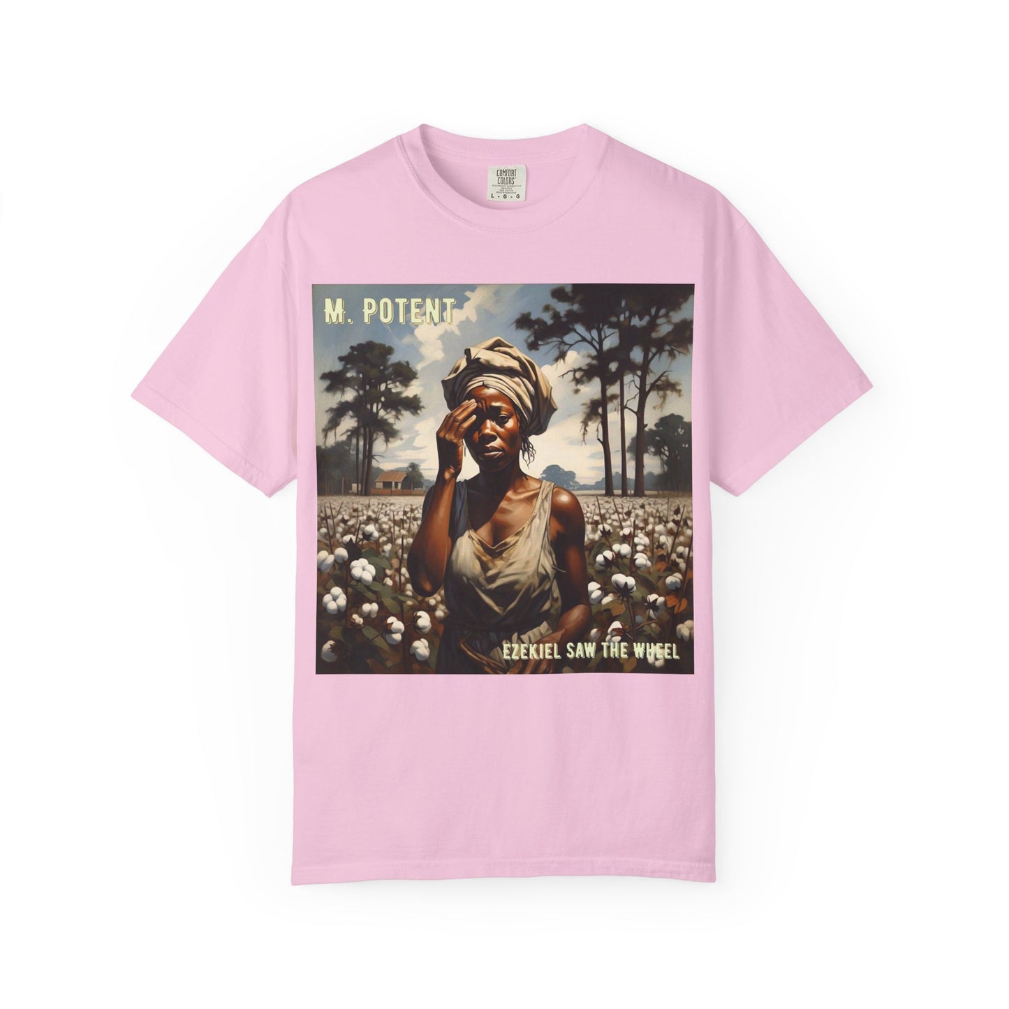 'Ezekiel Saw the Wheel' by M. Potent, Vintage-Inspired Unisex T-Shirt with Artistic Design, Casual Wear, Gift for Art Lovers, Music Events, Everyday Fashion