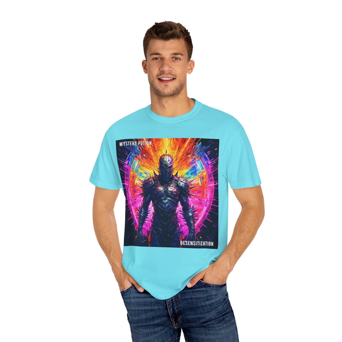 Desensitization by Mystery Potion T-Shirt, Psychedelic Graphic Tee, Unisex Streetwear, Gift for Gamers, Festival Outfit, Casual Style