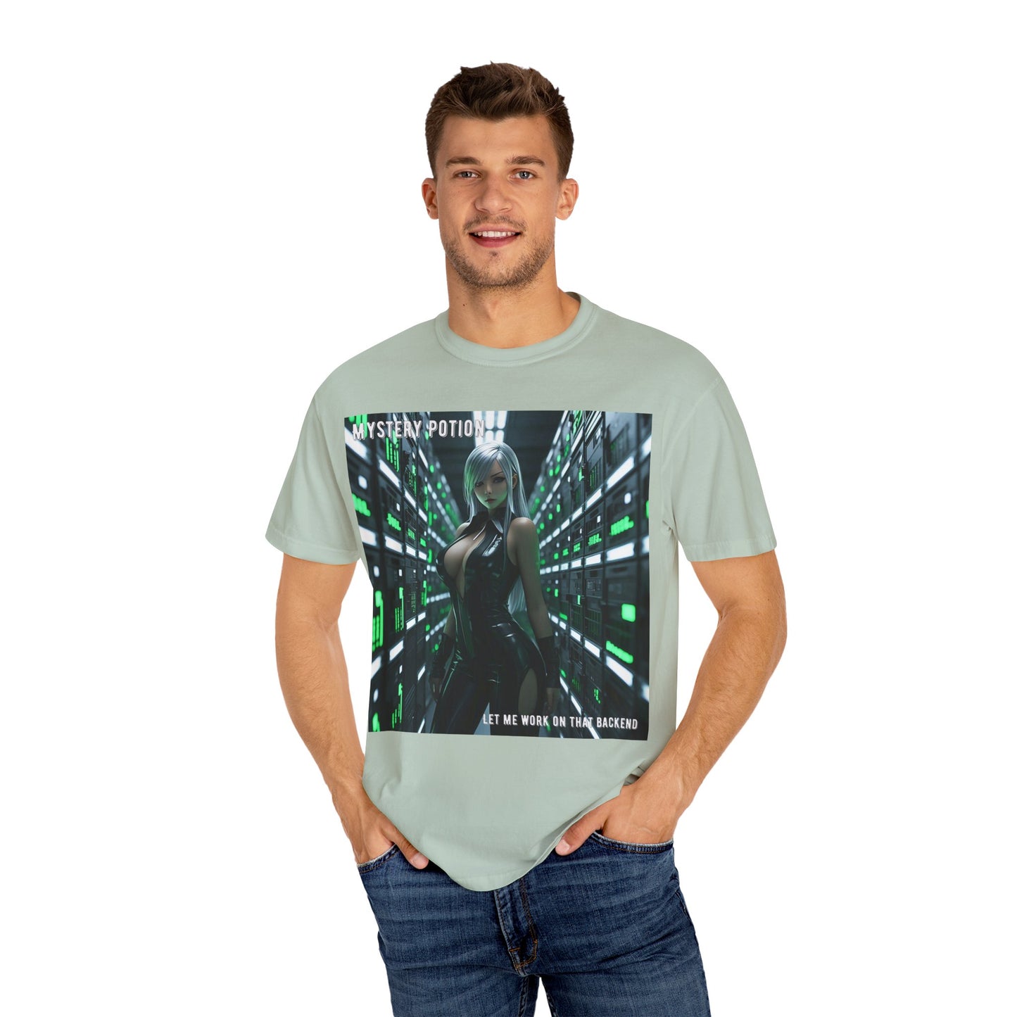 Mystery Potion Unisex T-Shirt, Gamer Tee, Backend Developer Gift, Fun Tech Graphic Shirt, Casual Outfit, Birthday Present