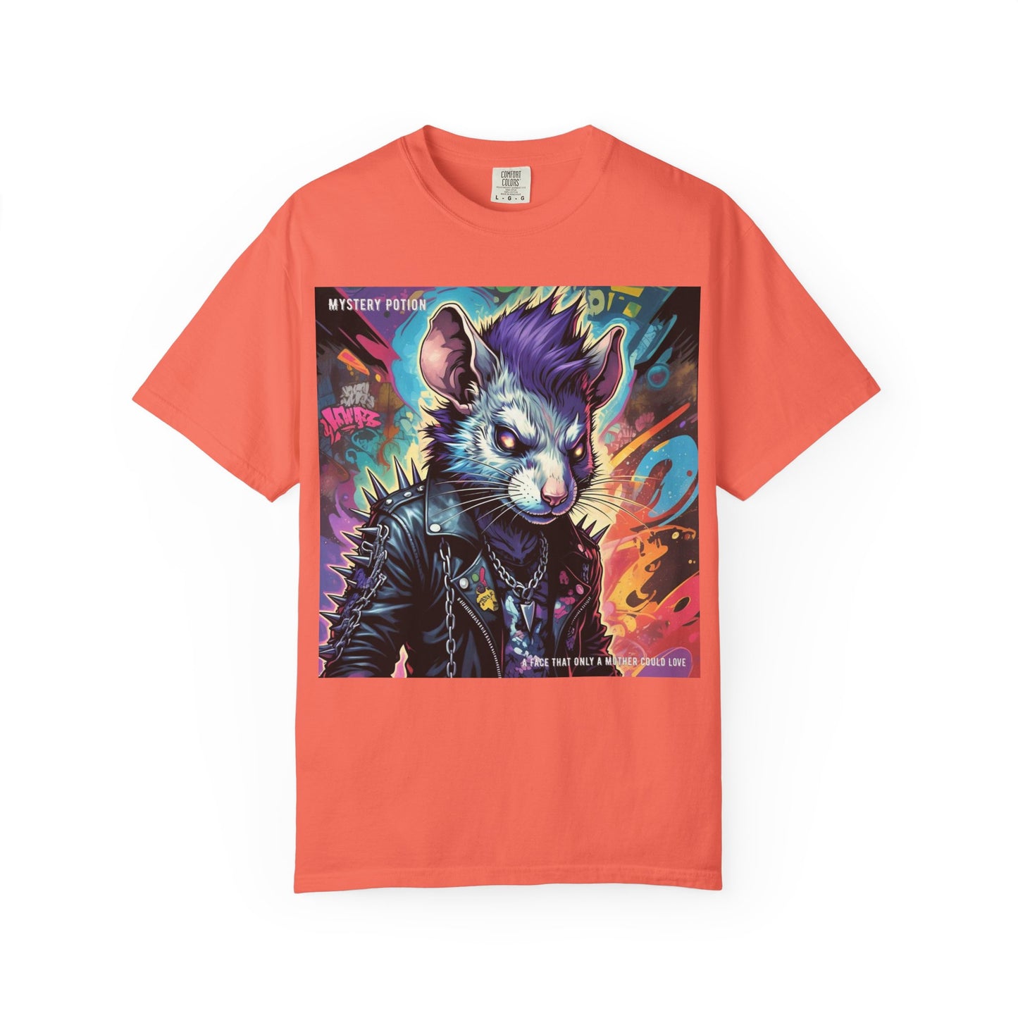 Punk Rock Rodent T-Shirt, Unisex Graphic Tee, Edgy Casual Wear, Alternative Fashion, Gift for Music Lovers, Festival Apparel