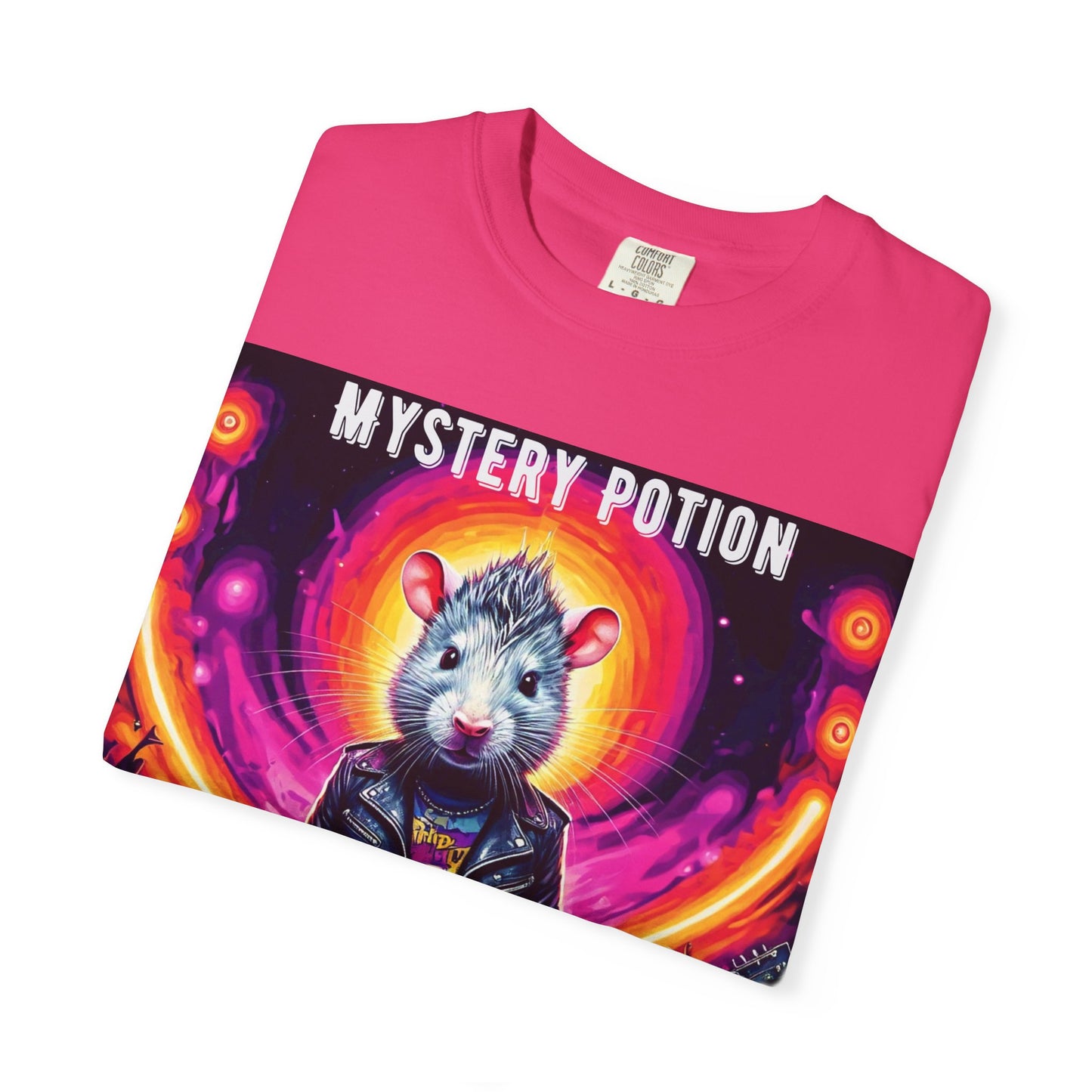 Mystical Hamster Graphic Tee | Unisex Edgy T-Shirt, Perfect for Festivals, Concerts, Gifts, Casual Wear, and Parties