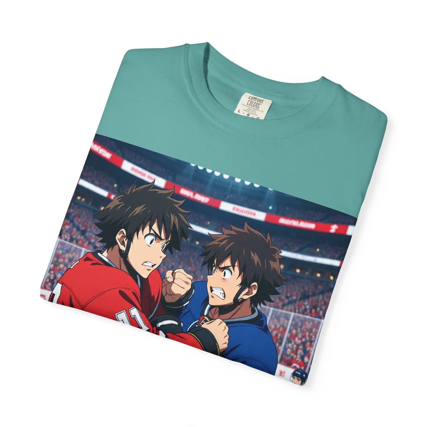 Hockey Fight T-Shirt | Unisex Vintage Graphic Tee | Perfect for Gamers | Gift for Fans | Casual Wear | Anime Rivalry Streetwear