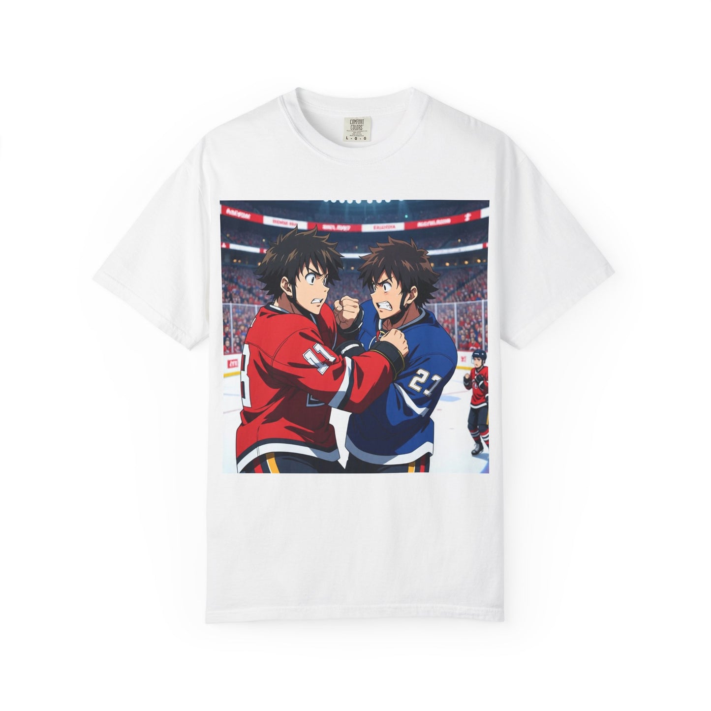 Hockey Fight T-Shirt | Unisex Vintage Graphic Tee | Perfect for Gamers | Gift for Fans | Casual Wear | Anime Rivalry Streetwear