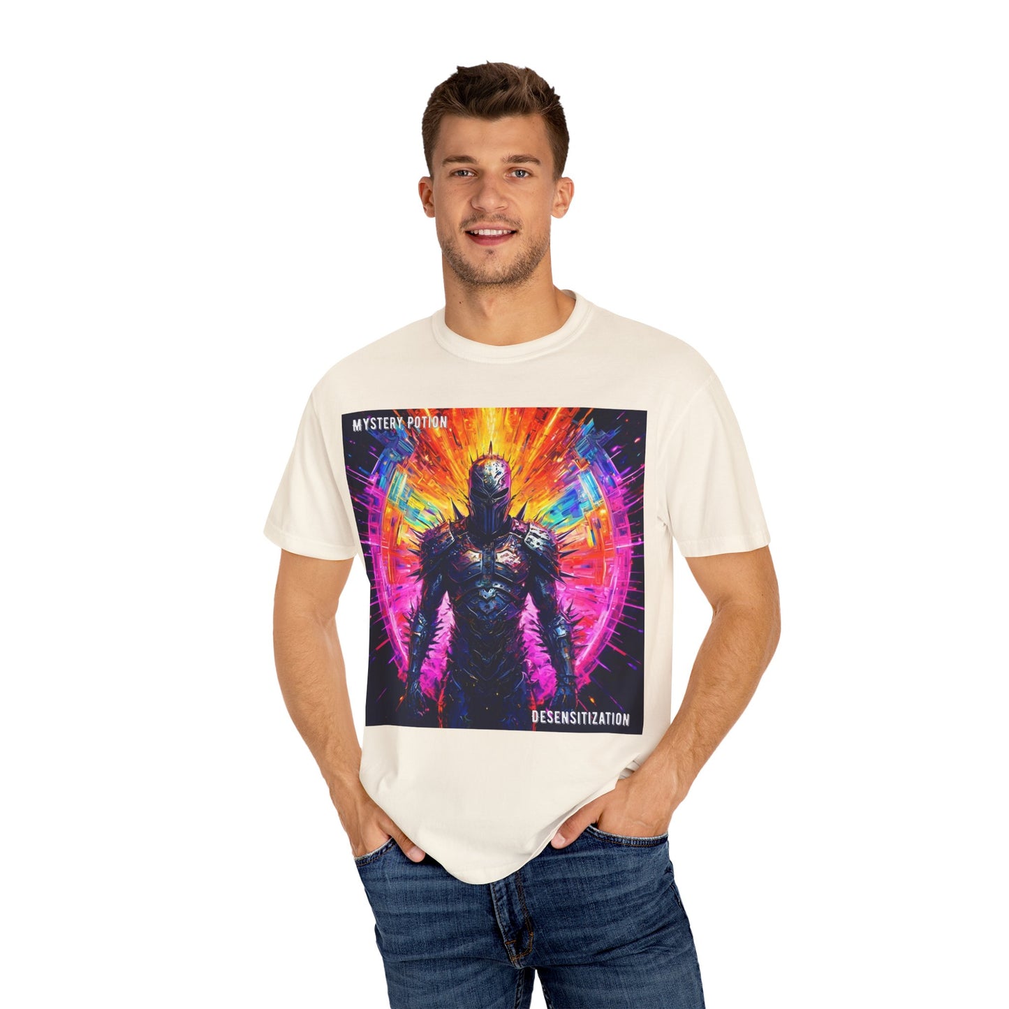 Desensitization by Mystery Potion T-Shirt, Psychedelic Graphic Tee, Unisex Streetwear, Gift for Gamers, Festival Outfit, Casual Style