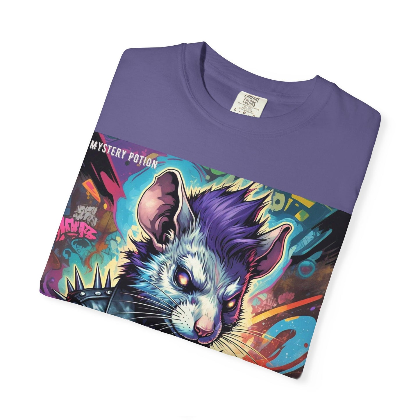 Punk Rock Rodent T-Shirt, Unisex Graphic Tee, Edgy Casual Wear, Alternative Fashion, Gift for Music Lovers, Festival Apparel