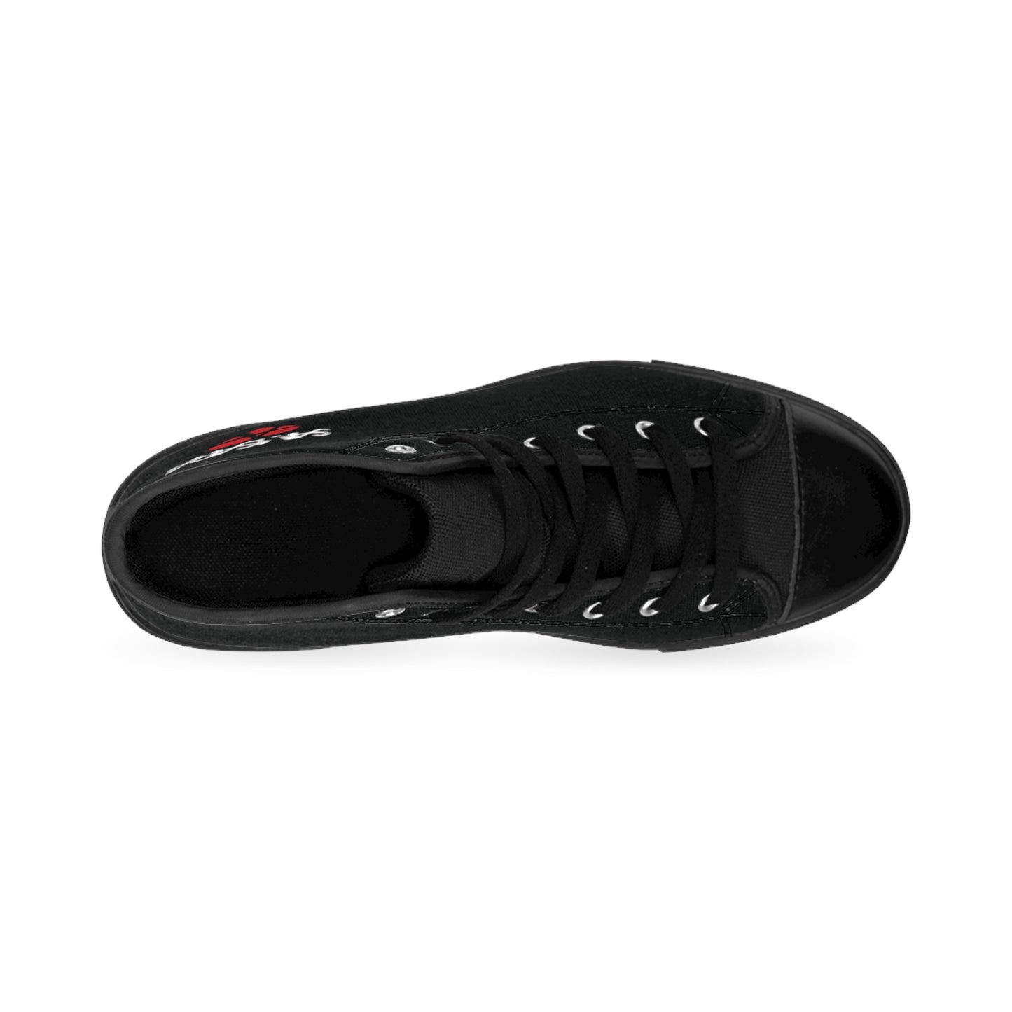 'Samsara Rocks Anarchy Love Logo' Stylish High-Top Sneakers with Heart Design, Unisex Footwear for Everyday Wear, Gifts for Him or Her, Casual Fashion
