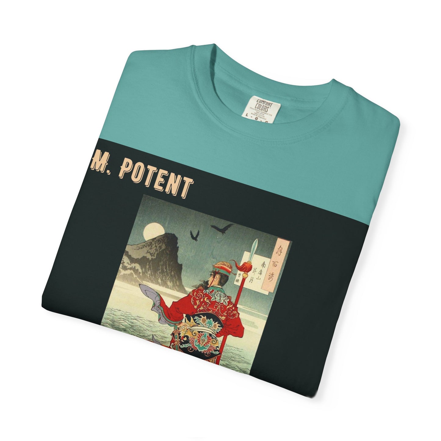 M. Potent Unisex Garment-Dyed T-Shirt, Casual Tee, Graphic Shirt, Streetwear Fashion, Gift for Music Lovers, Unique Style