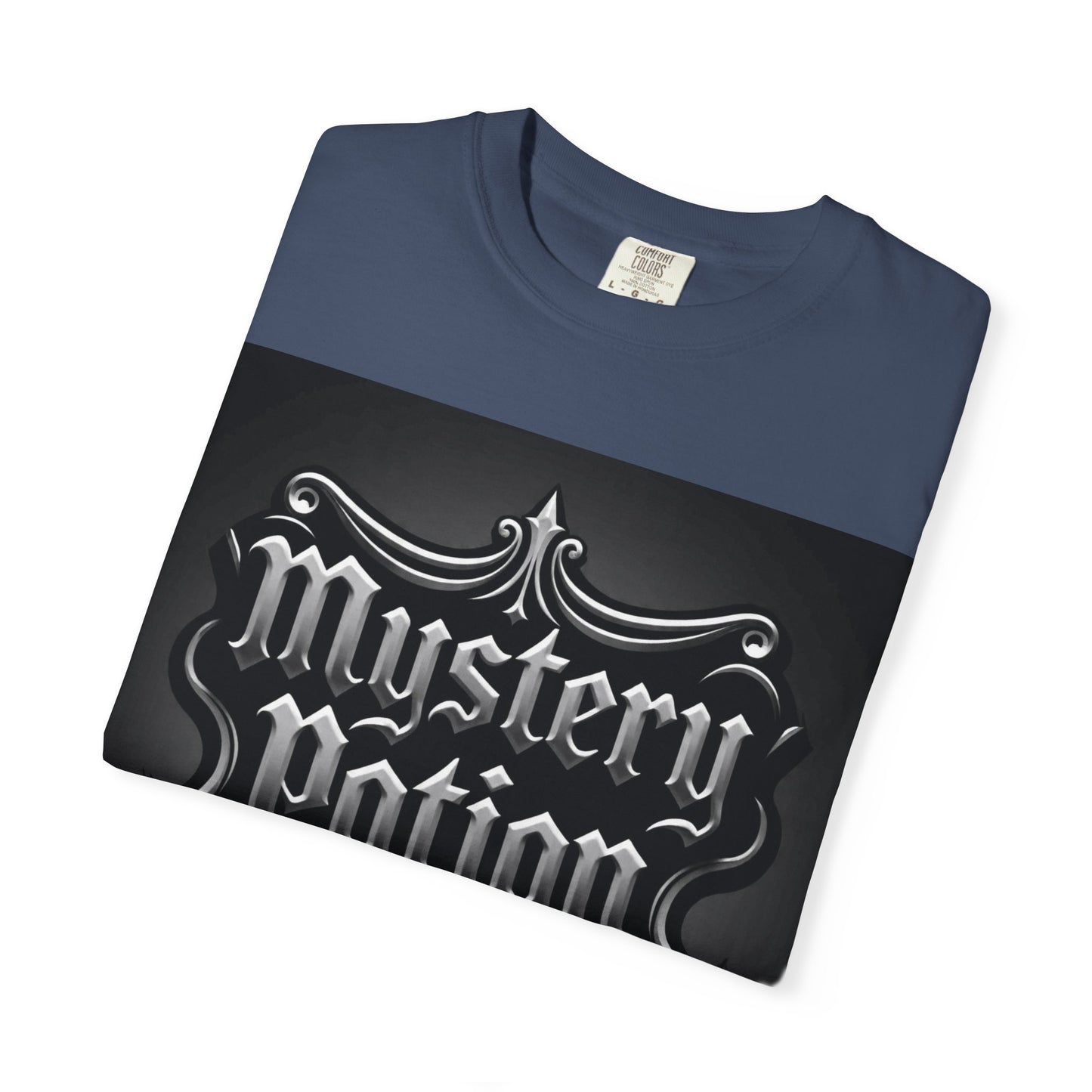 Mystery Potion Unisex Garment-Dyed T-shirt | Halloween Costume Shirt, Casual Wear, Themed Party Tee, Gift for Mystery Lovers