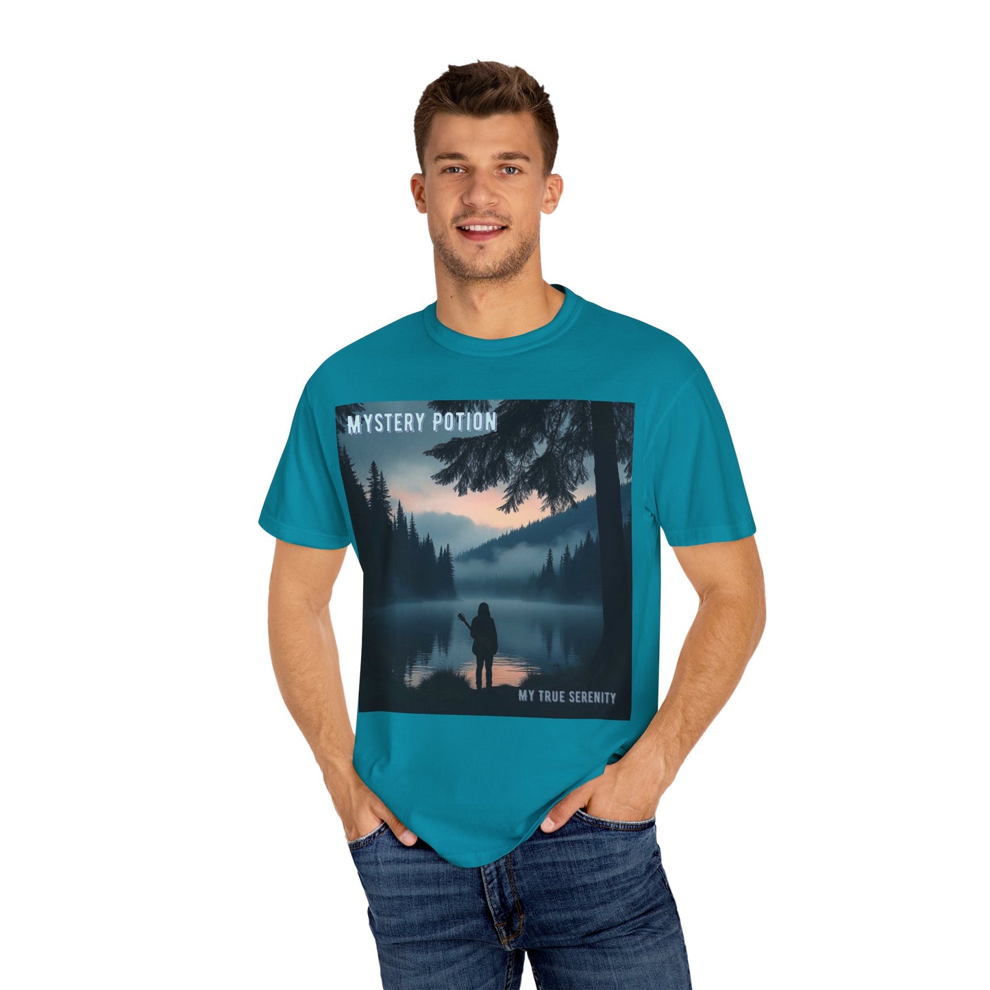'My True Serenity' by Mystery Potion Unisex T-Shirt | Nature Lover Gift, Outdoor Adventure Tee, Casual Everyday Wear, Unique Graphic Shirt, Cozy and Stylish