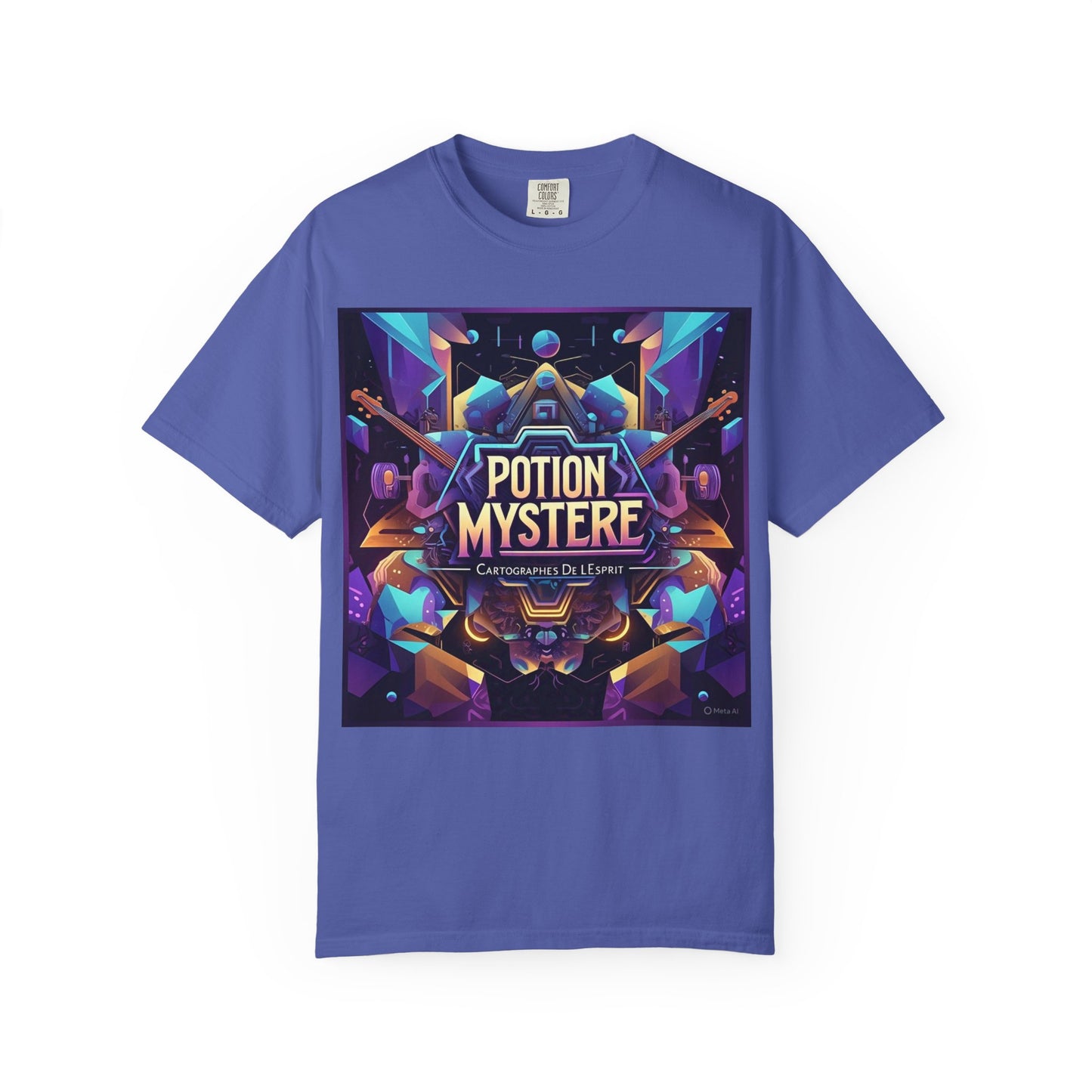 Potion Mystere Graphic Tee, Artistic Unisex Shirt, Handmade Gift, Festival Apparel, Unique Art T-shirt