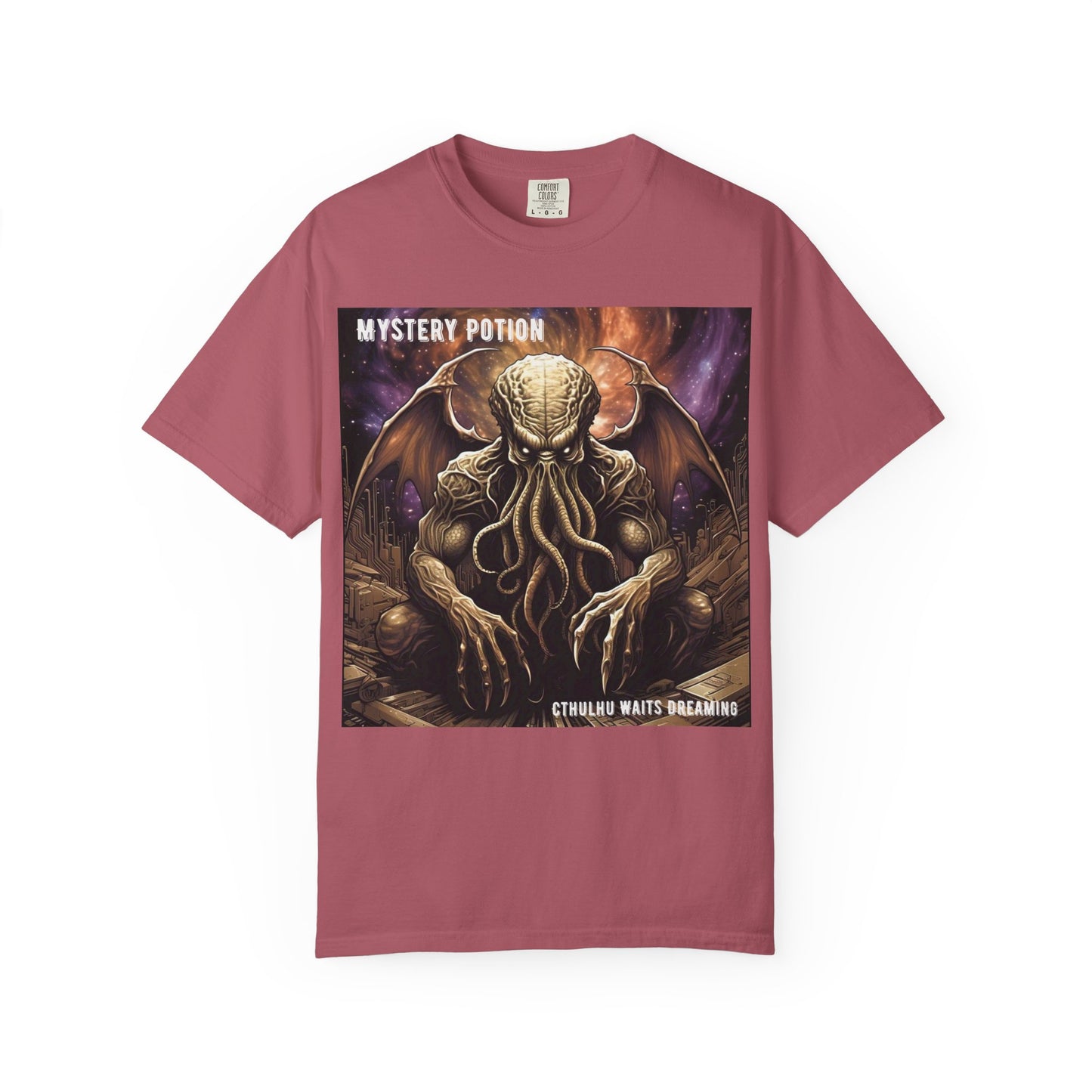Mystery Potion Unisex T-Shirt, Cthulhu Inspired Tee, Gothic Apparel, Witchy Clothing, Halloween Outfit, Fantasy Fan Gift