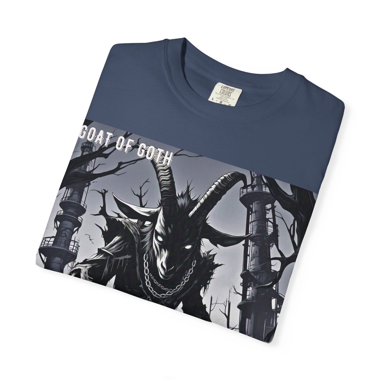 Gothic Graphic T-Shirt, Goat of Goth Tee, Unisex Casual Wear, Alternative Streetwear, Edgy Apparel for Fans, Perfect Gift for Halloween