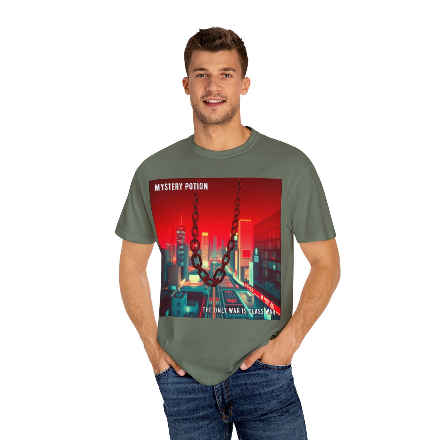 Mystery Potion Urban T-Shirt, Retro Graphic Tee, Unisex Streetwear, Casual Wear, Gift for Art Lovers, Music Festival Apparel