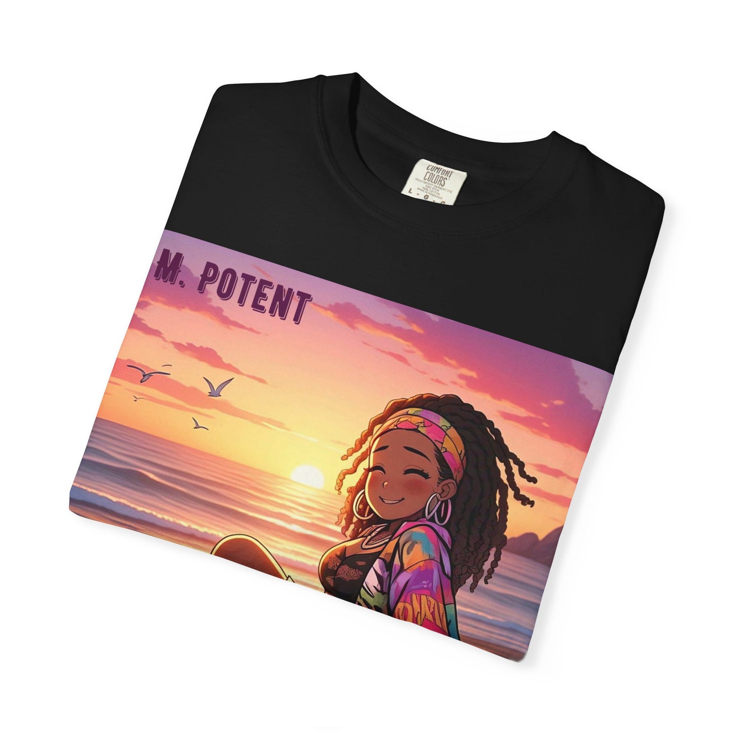 'Now You're Speaking My Language' by M. Potent, Beach Vibes Unisex Garment-Dyed T-shirt, Summer Apparel, Chill T-shirt, Vacation Wear, Perfect Gift for Sun Lovers, Graphic Tee