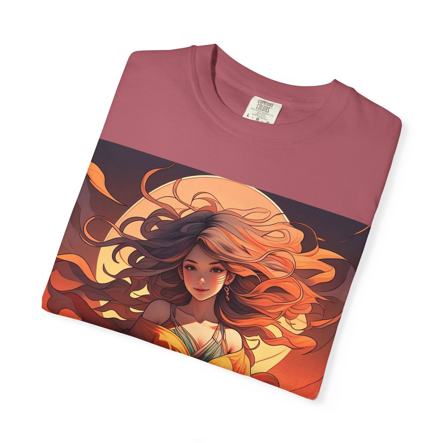 Mystical Autumn Goddess T-shirt, Enchanted Graphic Tee, Boho Style Apparel, Art Inspired Top, Unique Gift for Her, Festival Fashion