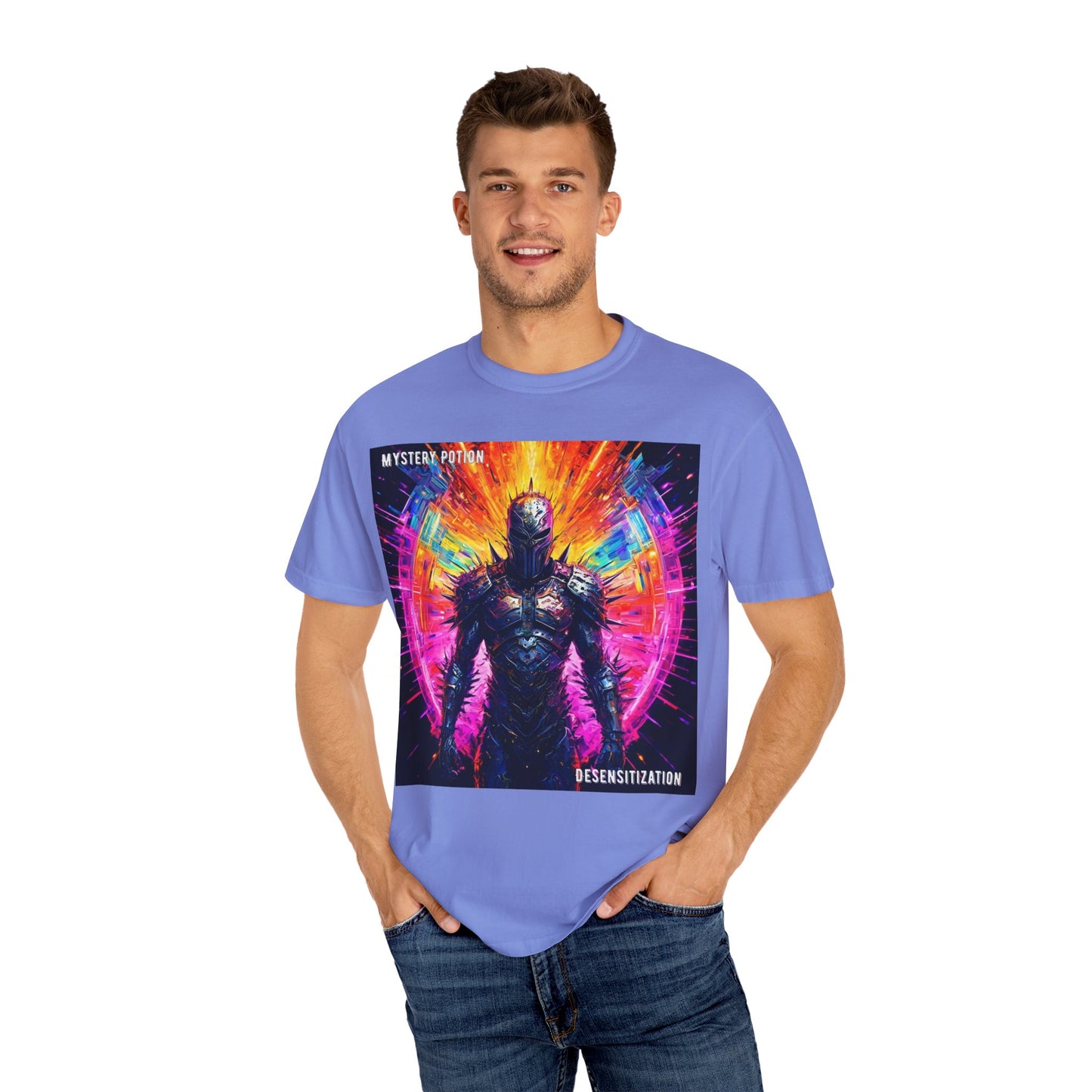 Desensitization by Mystery Potion T-Shirt, Psychedelic Graphic Tee, Unisex Streetwear, Gift for Gamers, Festival Outfit, Casual Style
