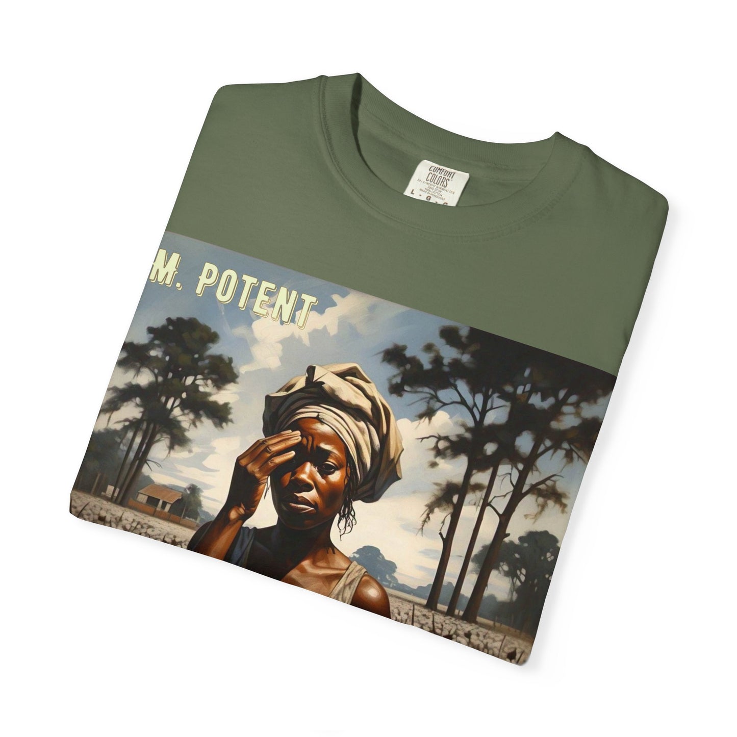 'Ezekiel Saw the Wheel' by M. Potent, Vintage-Inspired Unisex T-Shirt with Artistic Design, Casual Wear, Gift for Art Lovers, Music Events, Everyday Fashion