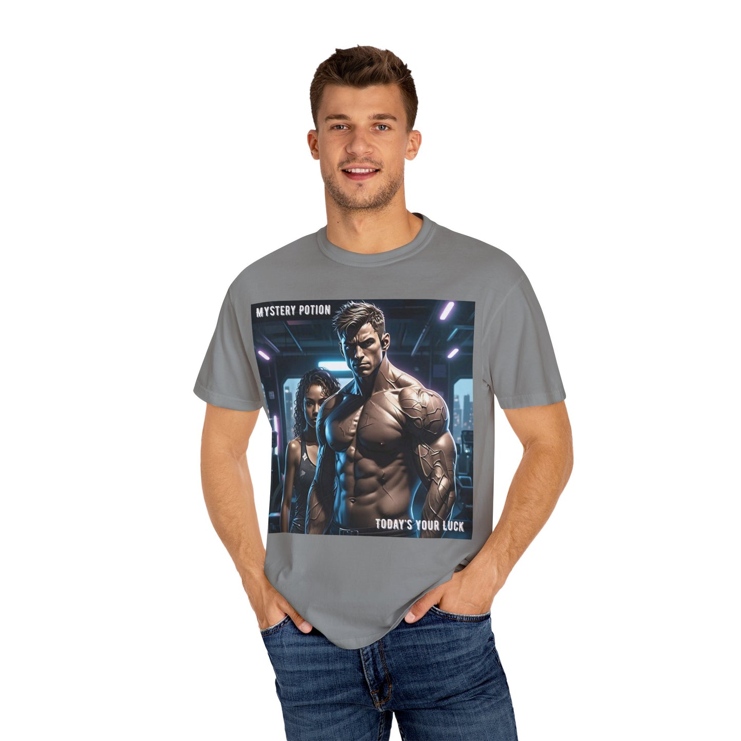 Mystery Potion Graphic T-Shirt - Unisex Casual Wear, Fitness Gift, Trendy Tee, Gamer Apparel, Everyday Style