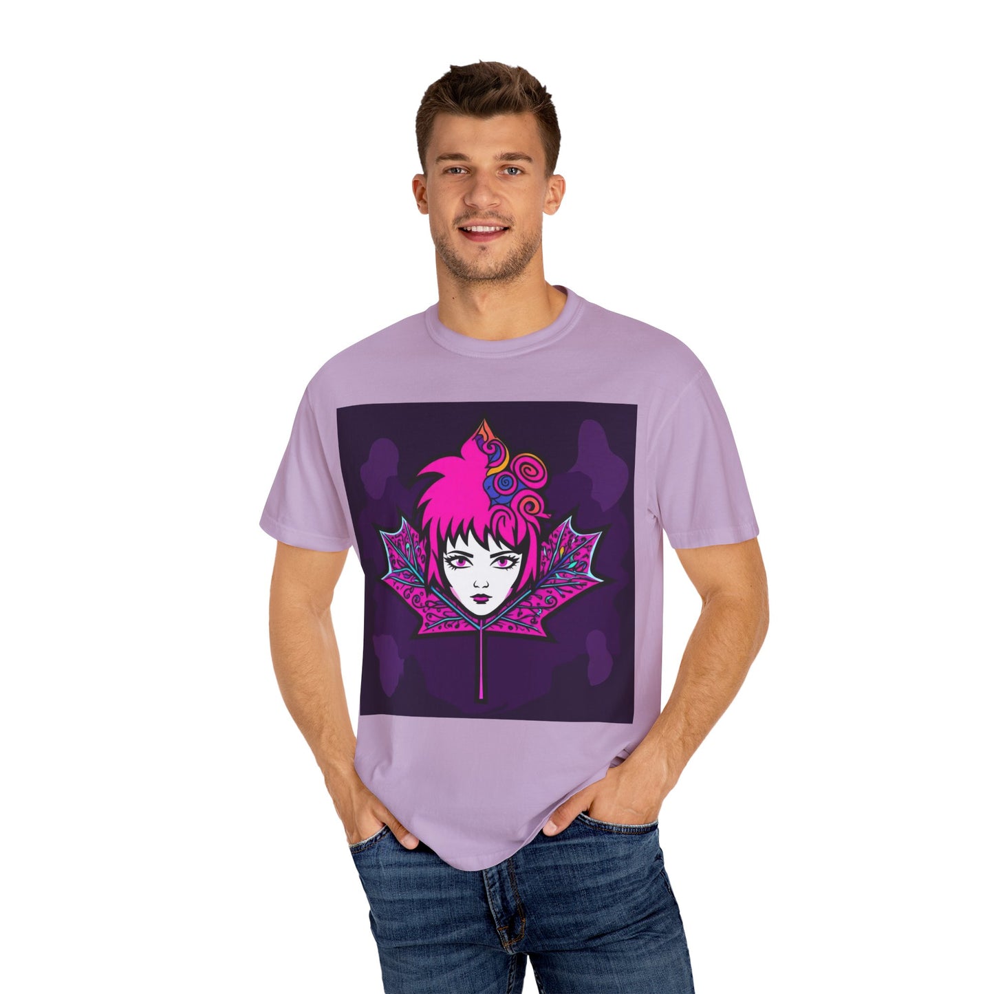 Emily The Maple Leaf Vibrant Graphic Tee: Retro Pop Art T-Shirt, Unique Gift, Casual Wear, Festival Fashion, Fun Style, Unisex Apparel