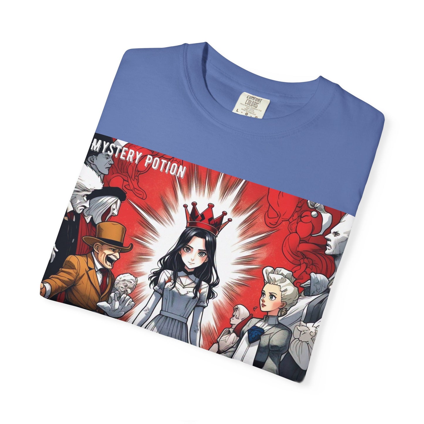 Mystery Potion's Alice In Wonderland Graphic Unisex T-shirt | Cool Casual Wear, Gift for Fans, Art Lovers, Anime Style Merch, Unique Everyday Tee