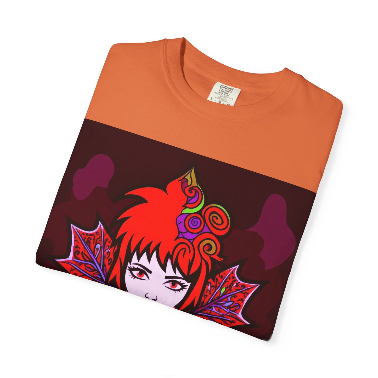 Emily The Maple Leaf Vibrant Art T-Shirt, Bohemian Graphic Tee, Unique Artwear, Gift for Art Lovers, Festival Clothing, Unisex Fashion, Canadian Patriots