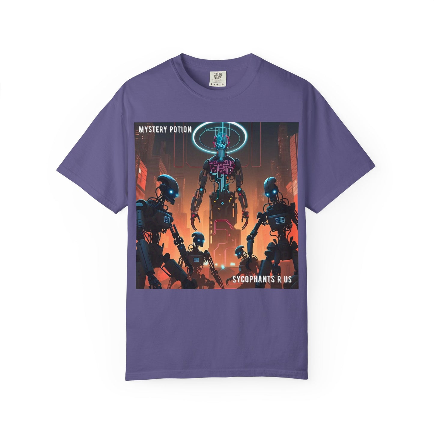 Retro Sci-Fi Graphic T-Shirt, Unisex Casual Tee, Cyberpunk Art Shirt, Gift for Nerds, Vintage Style Tee