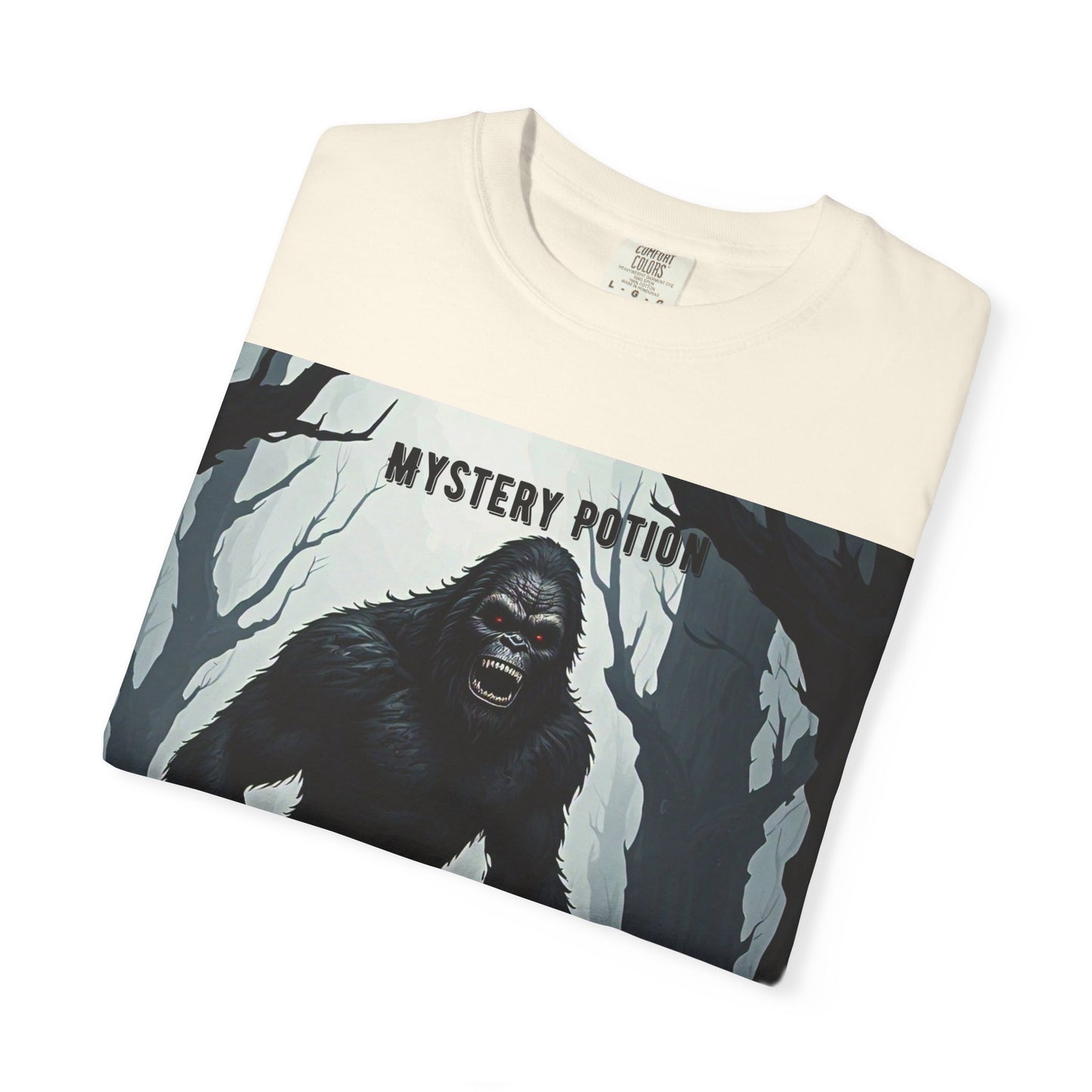 Bigfoot by Mystery Potion T-shirt, Unisex Statement Tee, Gift for Nature Lovers, Outdoor Adventure Shirt, Fun Graphic Tee