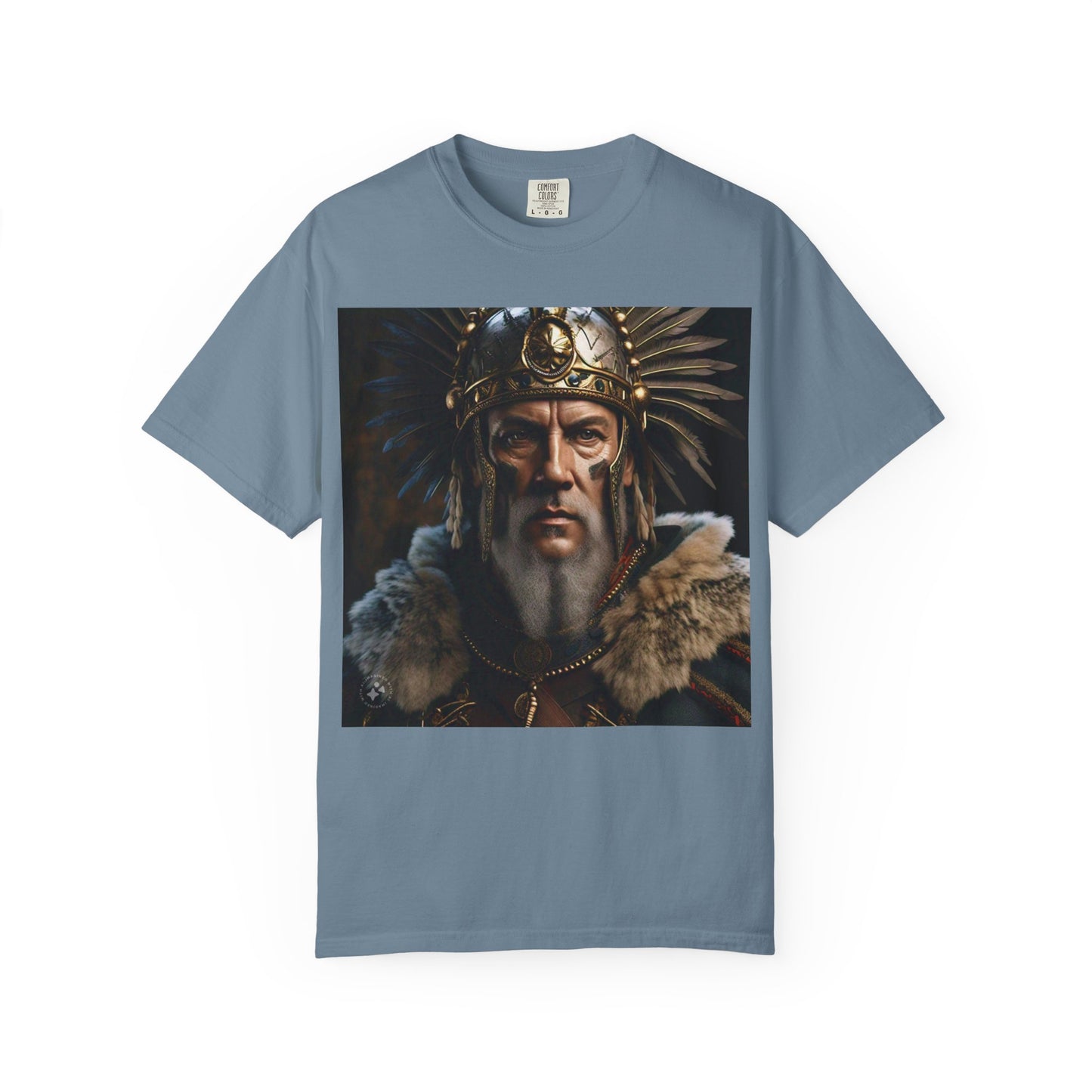 Warrior Spirit Garment-Dyed T-Shirt, Vintage Tee, Unisex Fashion, Gift for Him, Casual Wear, Graphic Top, Everyday Style