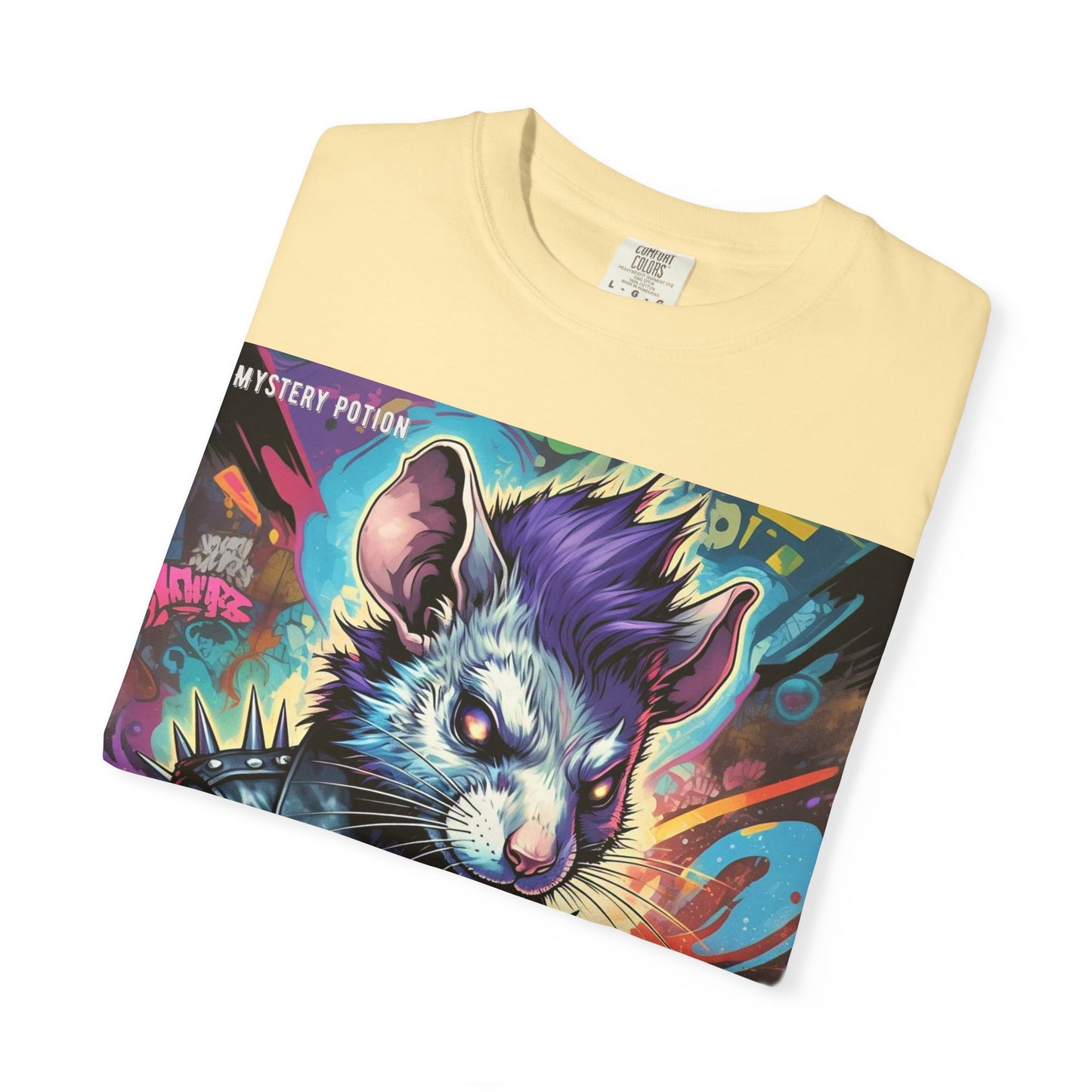 Punk Rock Rodent T-Shirt, Unisex Graphic Tee, Edgy Casual Wear, Alternative Fashion, Gift for Music Lovers, Festival Apparel