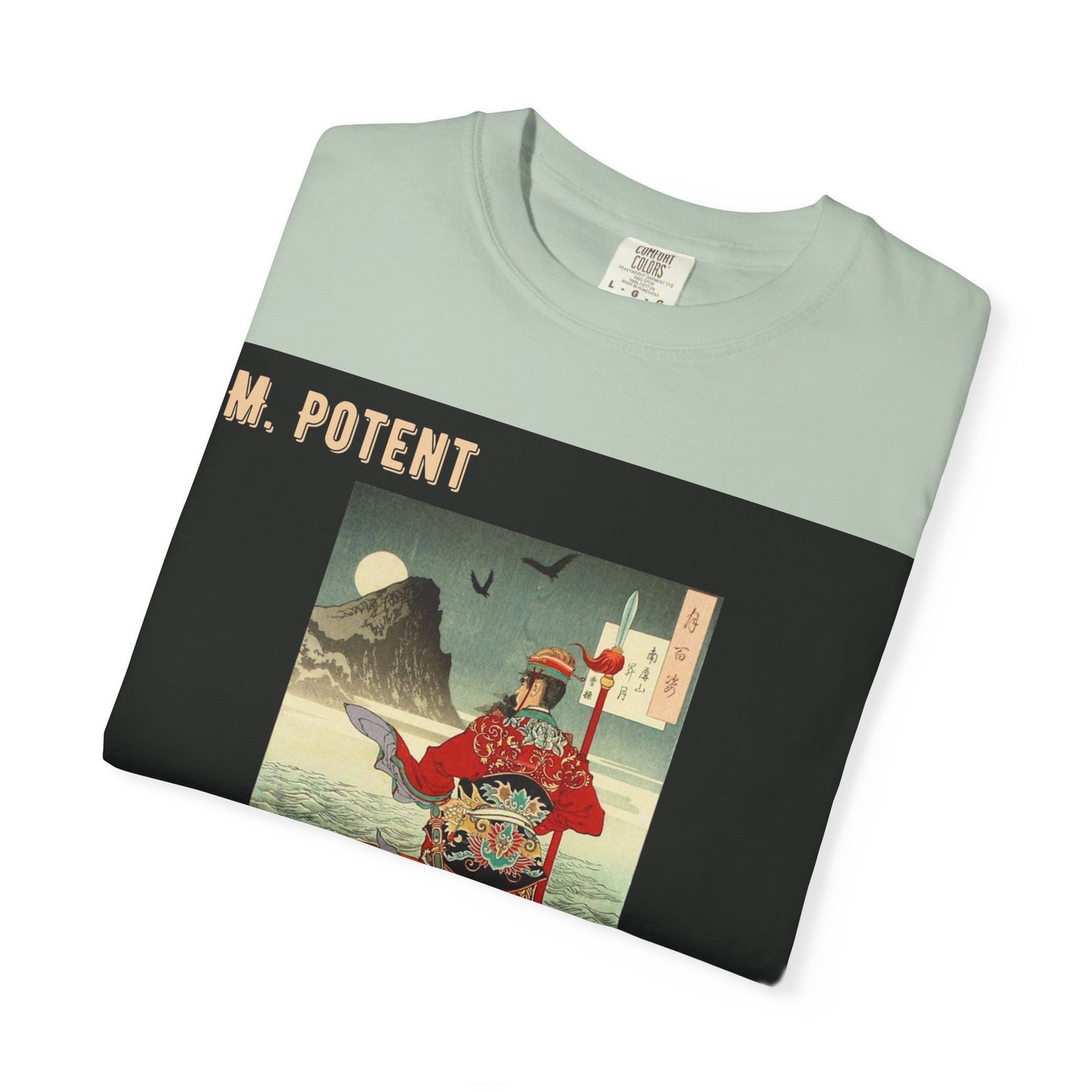 M. Potent Unisex Garment-Dyed T-Shirt, Casual Tee, Graphic Shirt, Streetwear Fashion, Gift for Music Lovers, Unique Style